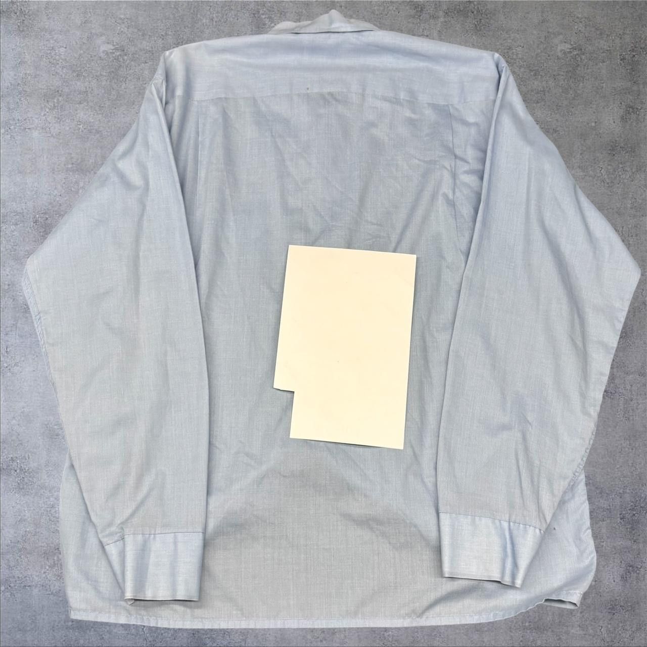 Vintage 1960s 1970s Vintage Light Blue Button Up Shirt Size US L / EU 52-54 / 3 - 2 Thumbnail