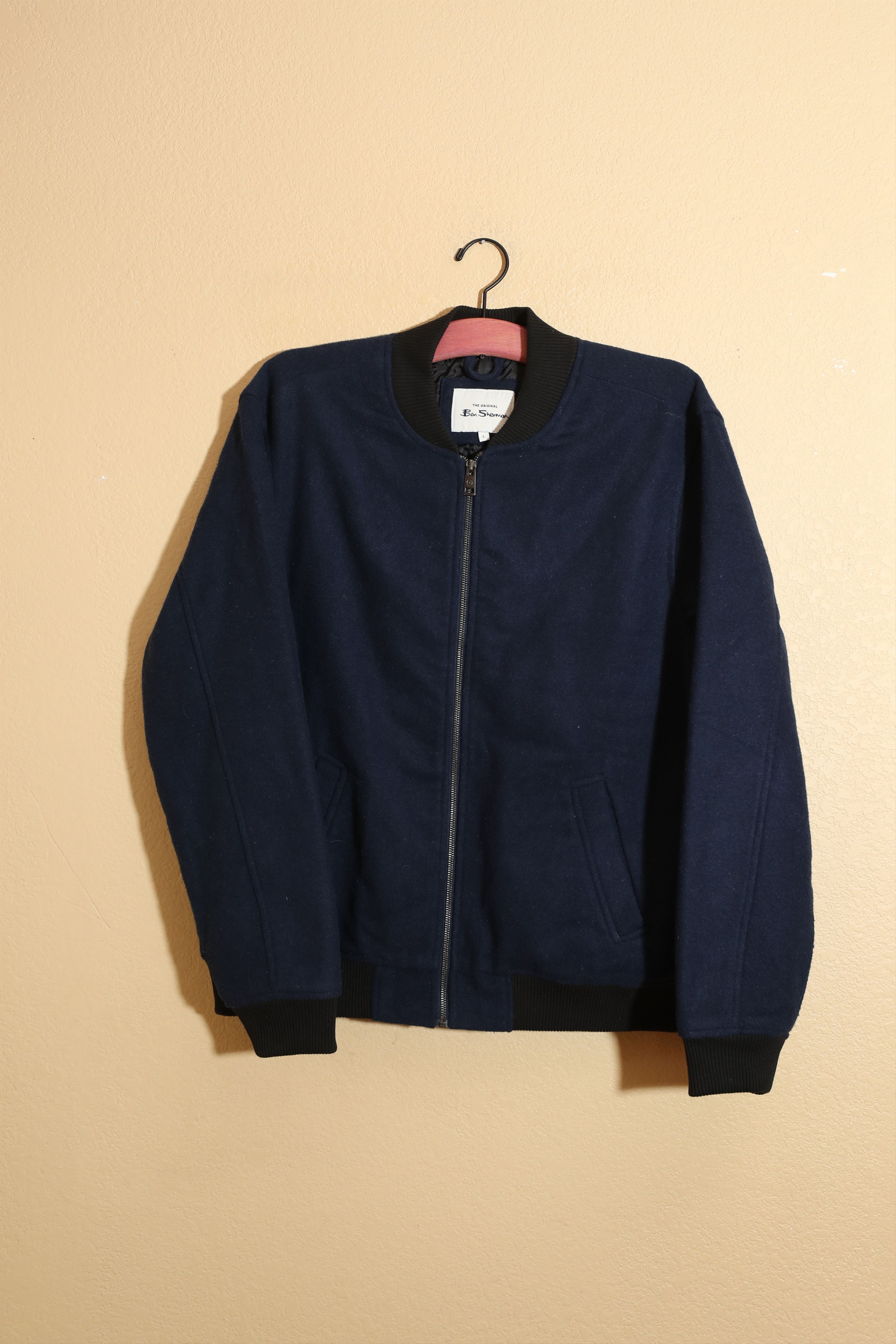 Ben Sherman Ben Sherman Faux Suede Bomber Jacket (L) Size US L / EU 52-54 / 3 - 1 Thumbnail