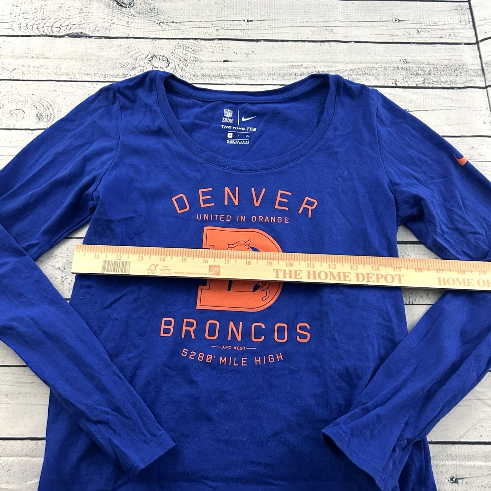 Nike Nike Denver Broncos United In Orange Long Sleeve T Shirt Women's Small Blue Size S / US 4 / IT 40 - 4 Thumbnail