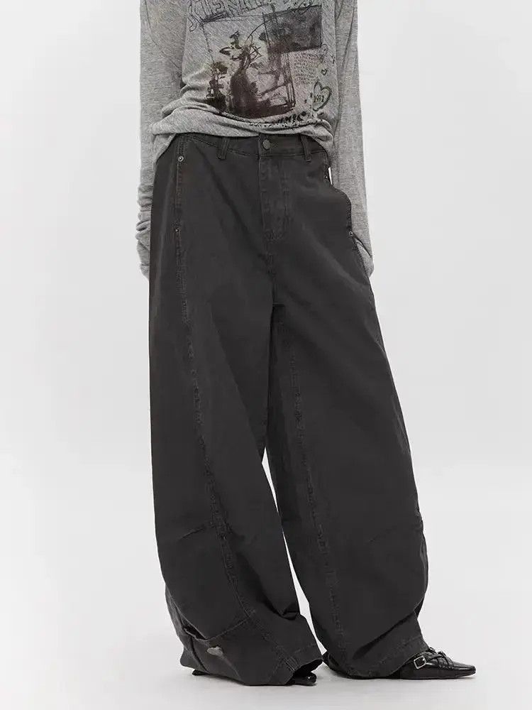 Japanese Brand Street washed and distressed lumberjack hip hop Y2K jeans Size US 32 / EU 48 - 3 Thumbnail