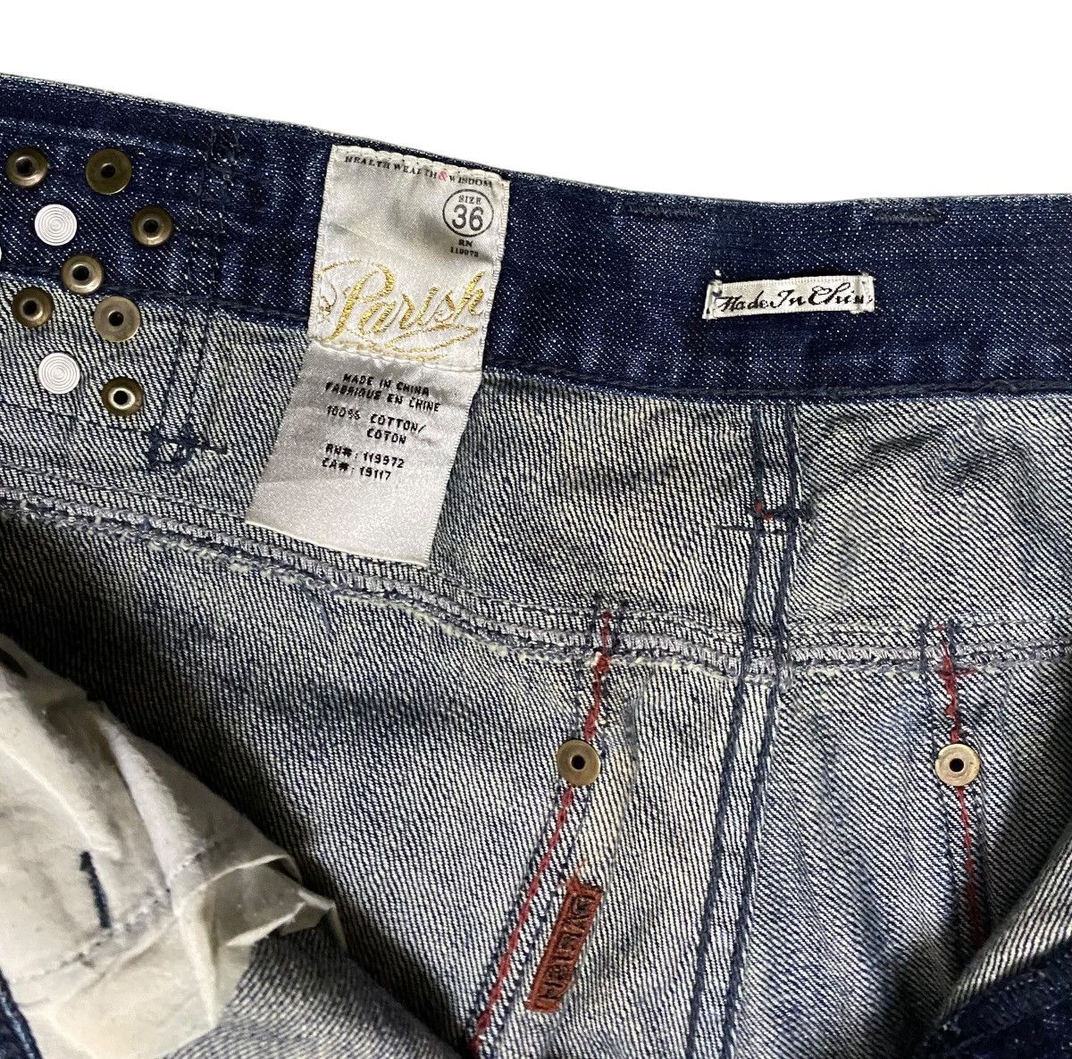 Vintage Rare Design Vintage Brand Parish Baggy Jeans 2000s Size US 36 / EU 52 - 10 Thumbnail