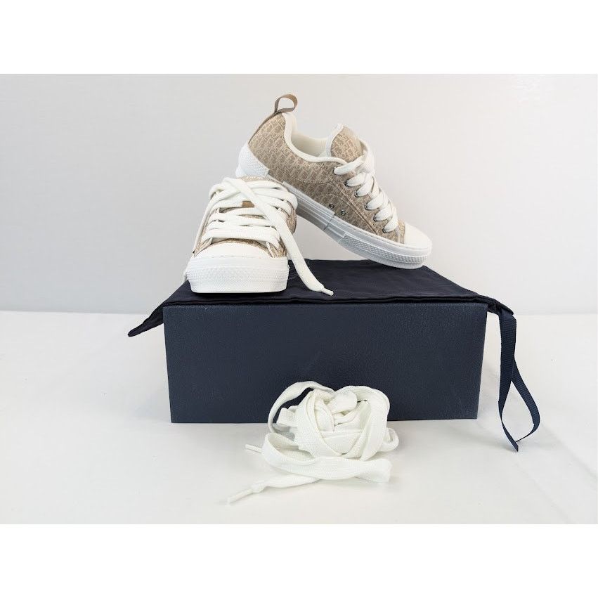 Dior o1rshd1 Skater Canvas Sneaker in Beige Size US 8 / EU 41 - 20 Thumbnail