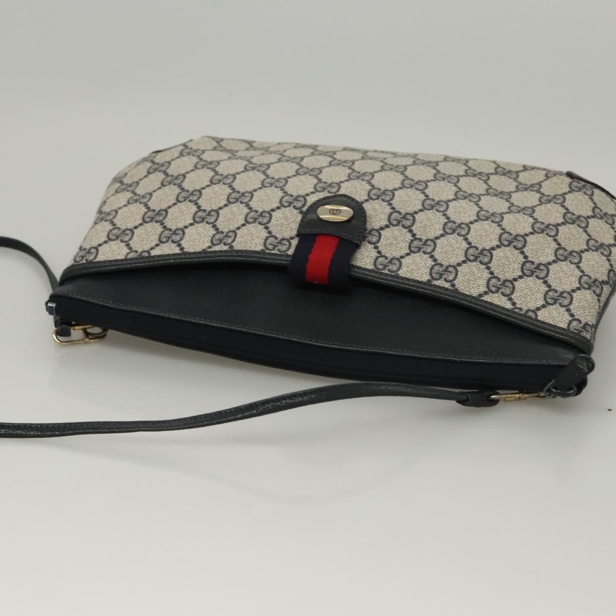 Gucci GUCCI GG Supreme Shoulder Bag Pvc Navy Gold 39 02 026 Size ONE SIZE - 6 Thumbnail