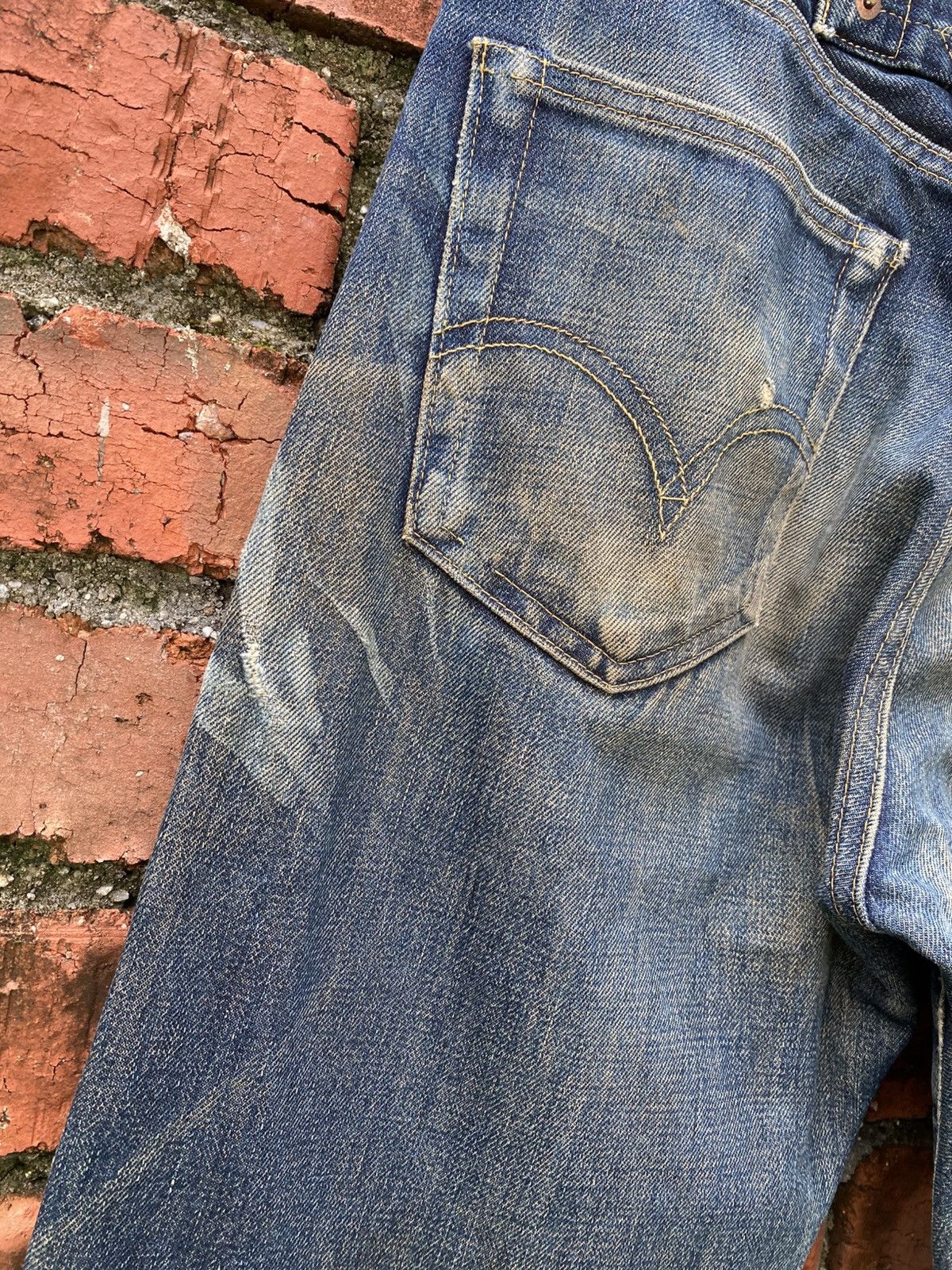 Levi's Vintage Clothing W29x32 Vintage levi's 702 big E redline buckle back JAPAN Size US 29 - 7 Thumbnail