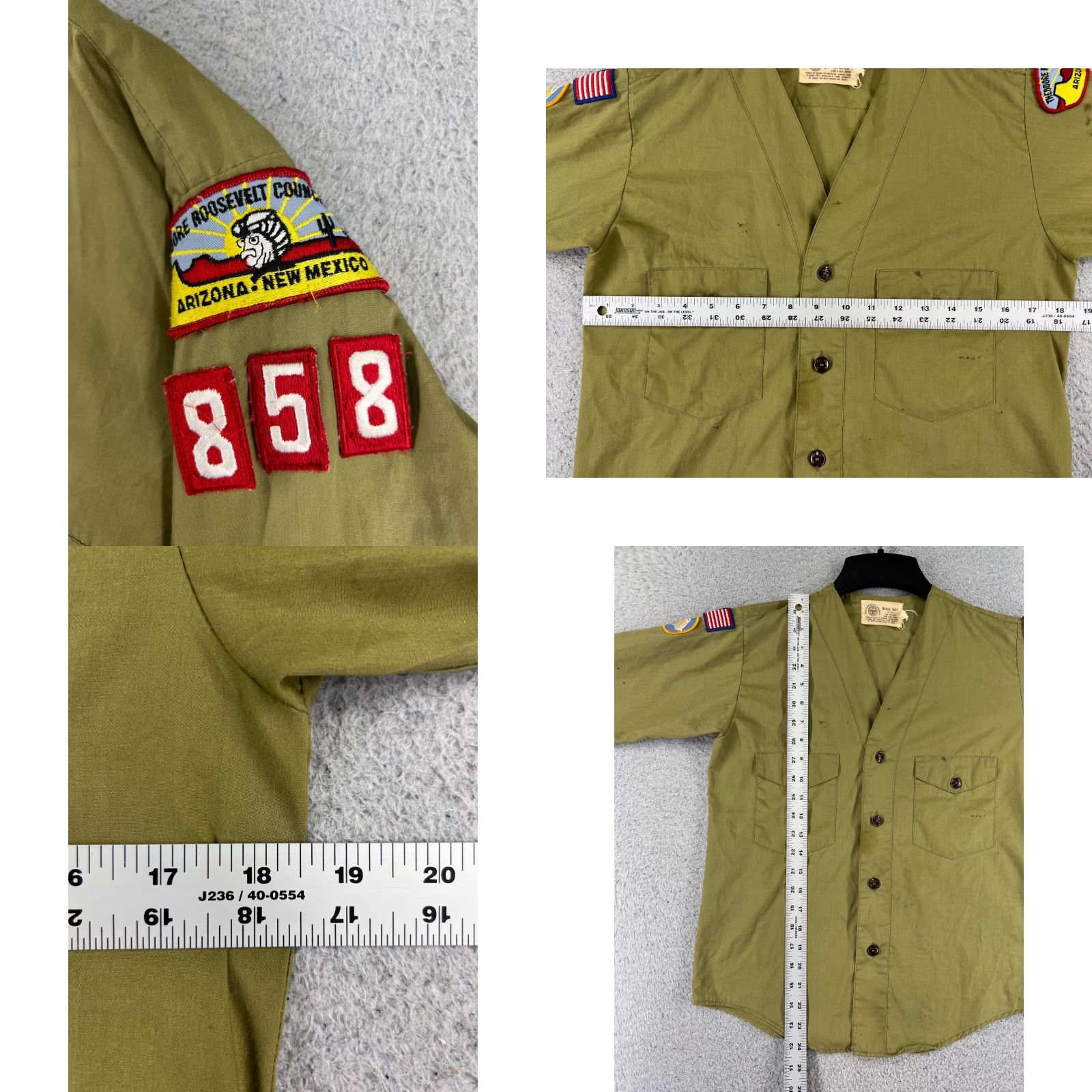 Vintage VINTAGE Boy Scouts of America Shirt Adult S Beige Men READ Size US S / EU 44-46 / 1 - 8 Thumbnail
