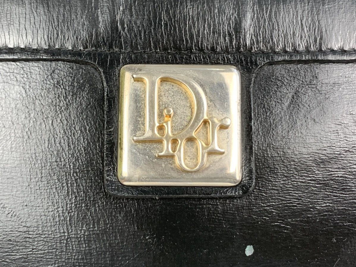 Dior Vintage Christian Dior Leather Shoulder Bag Black leather Size ONE SIZE - 17 Thumbnail