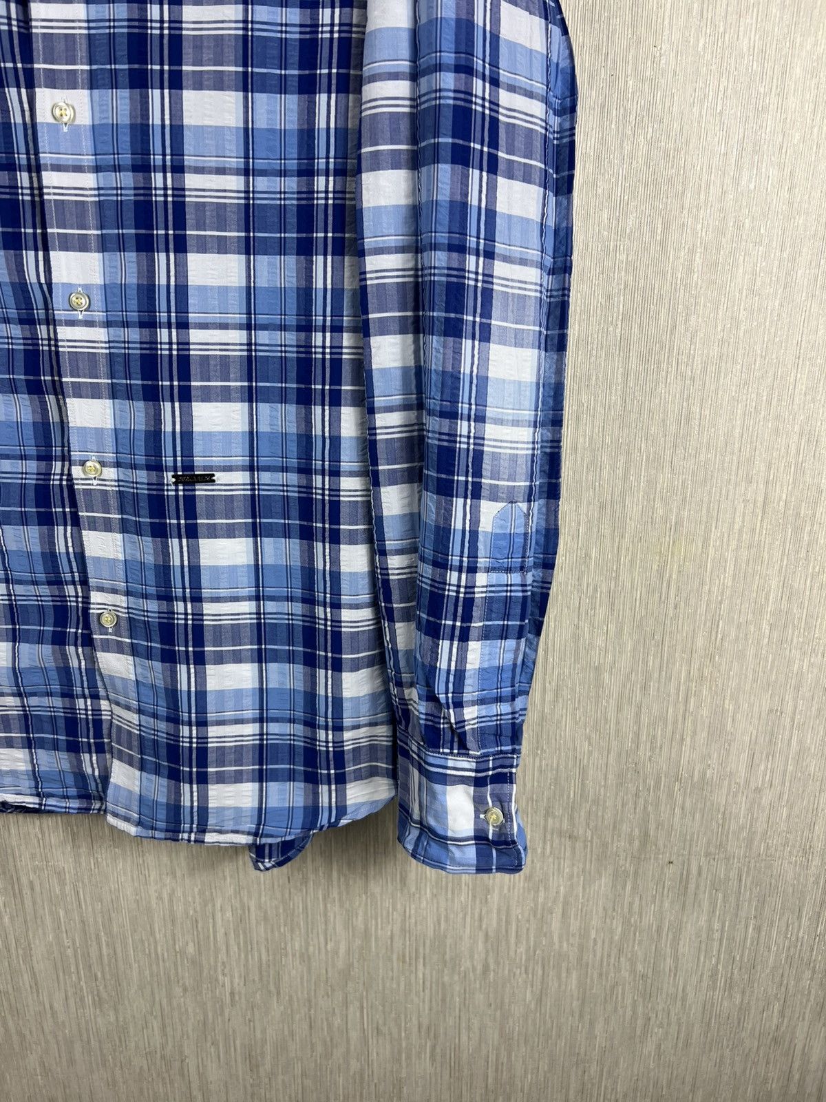 Dsquared2 Dsquared2 checked shrunk shirt plaid stiff cuffs and collar Size US M / EU 48-50 / 2 - 5 Thumbnail
