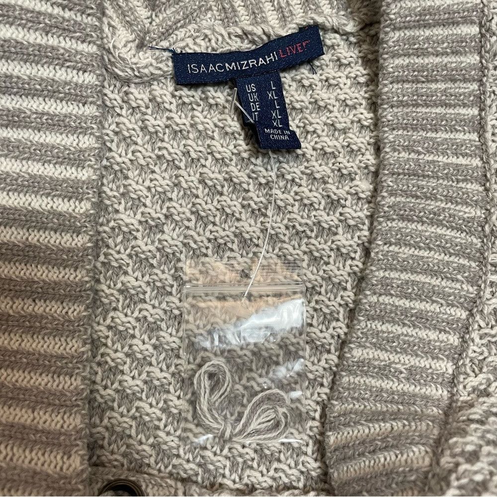 Isaac Mizrahi New Isaac Mizrahi Cotton Lace up Grey Poncho Top Size L Size L / US 10 / IT 46 - 7 Thumbnail