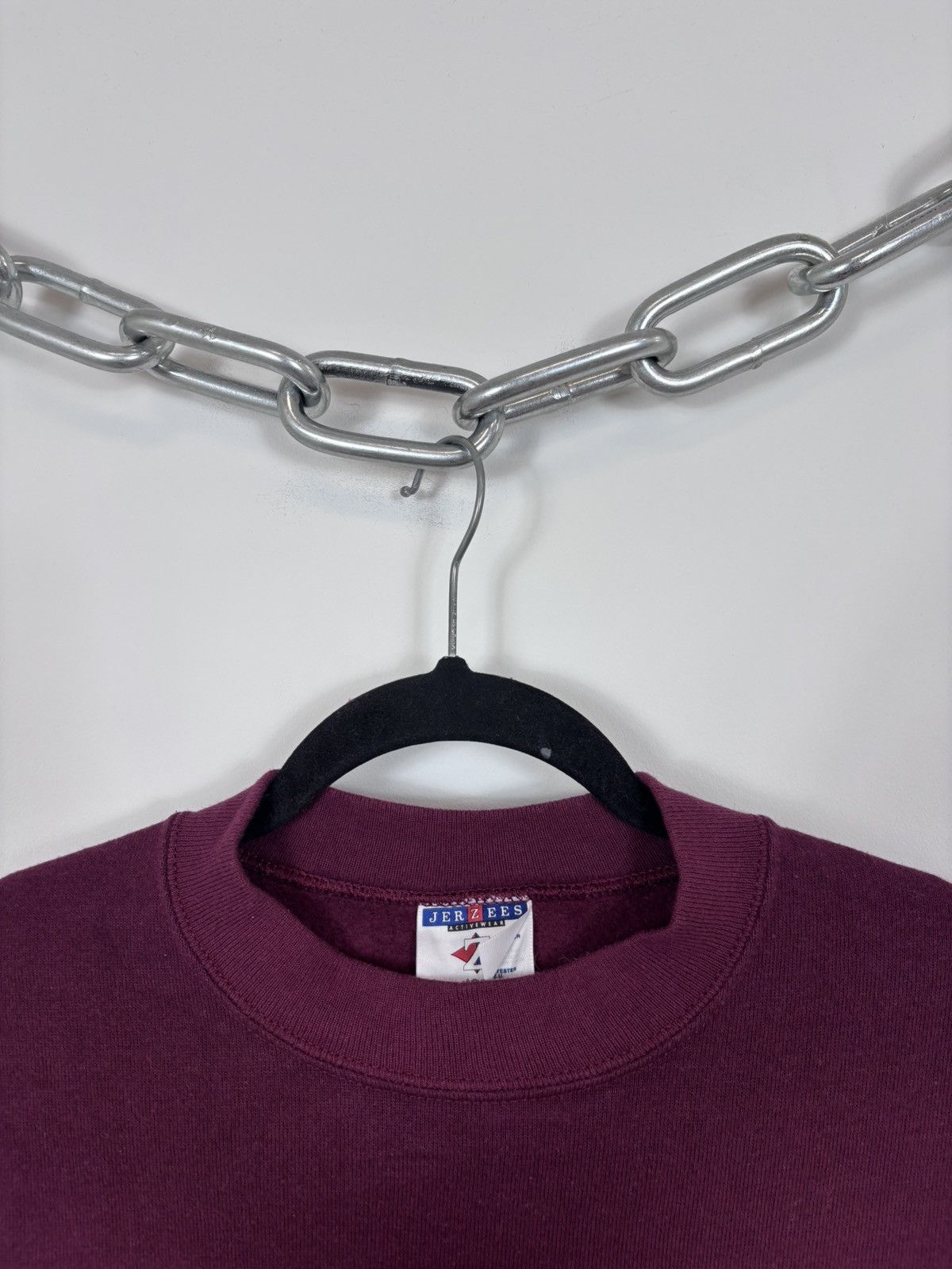 Jerzees Vintage 1990s Jerzees Blank Sweatshirt Crewneck Made In USA Size US L / EU 52-54 / 3 - 4 Thumbnail