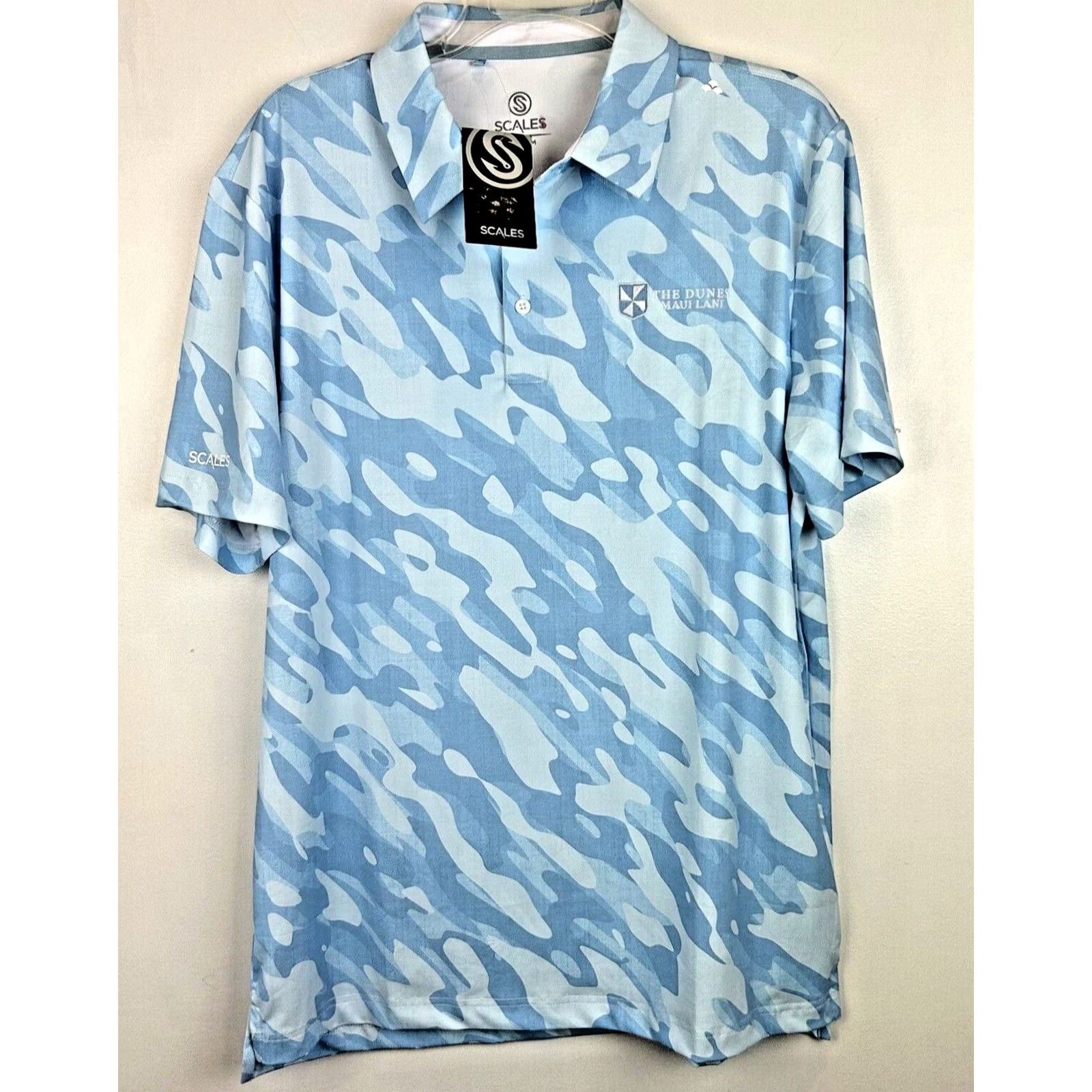 Vintage Scales Polo Shirt Men Small Blue Fishing Golf Nautical Casual Hawaii New Read Size US S / EU 44-46 / 1 - 2 Thumbnail