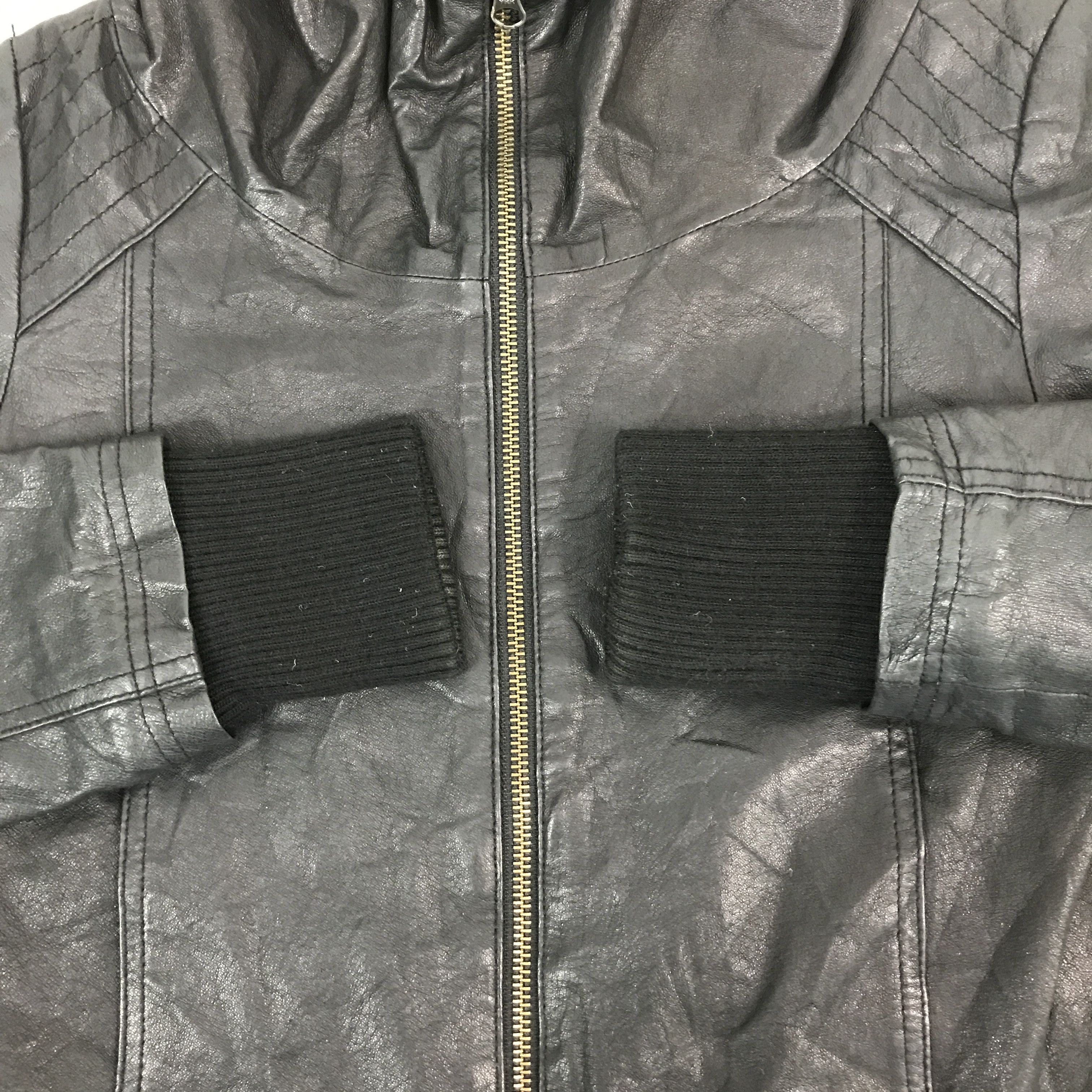 14th Addiction × Japanese Brand IFSIXWASNINE STYLE PAPER CRAFT LEATHER JACKET Size US S / EU 44-46 / 1 - 7 Thumbnail