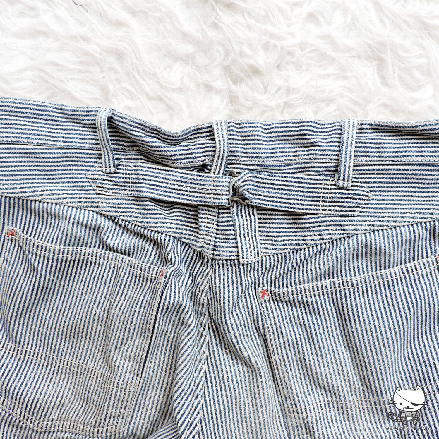 Japanese Brand BACK NUMBER JAPAN HICKORY SHORT PANTS Size US 34 / EU 50 - 9 Thumbnail