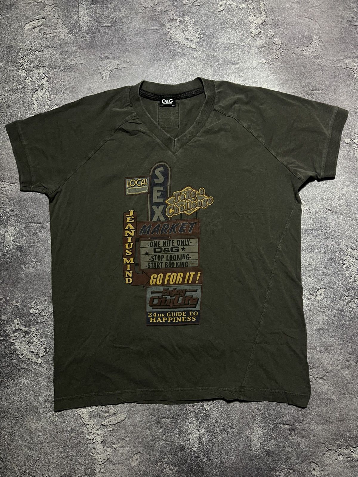 Dolce & Gabbana Vintage Dolce&Gabbana Sex Market Tee Streetwear Avant Garde Size US XL / EU 56 / 4 - 1 Thumbnail