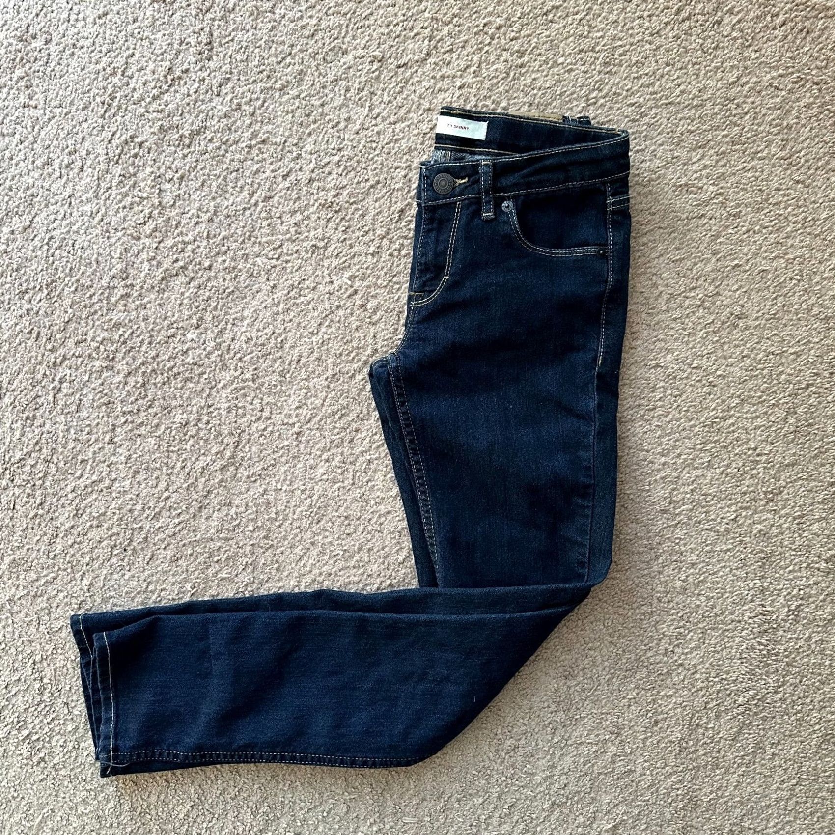 Levi's Levi Jeans Womens 10 26x28 Skinny Mid Rise Dark Wash Blue Denim Size 32" / US 10 / IT 46 - 2 Thumbnail