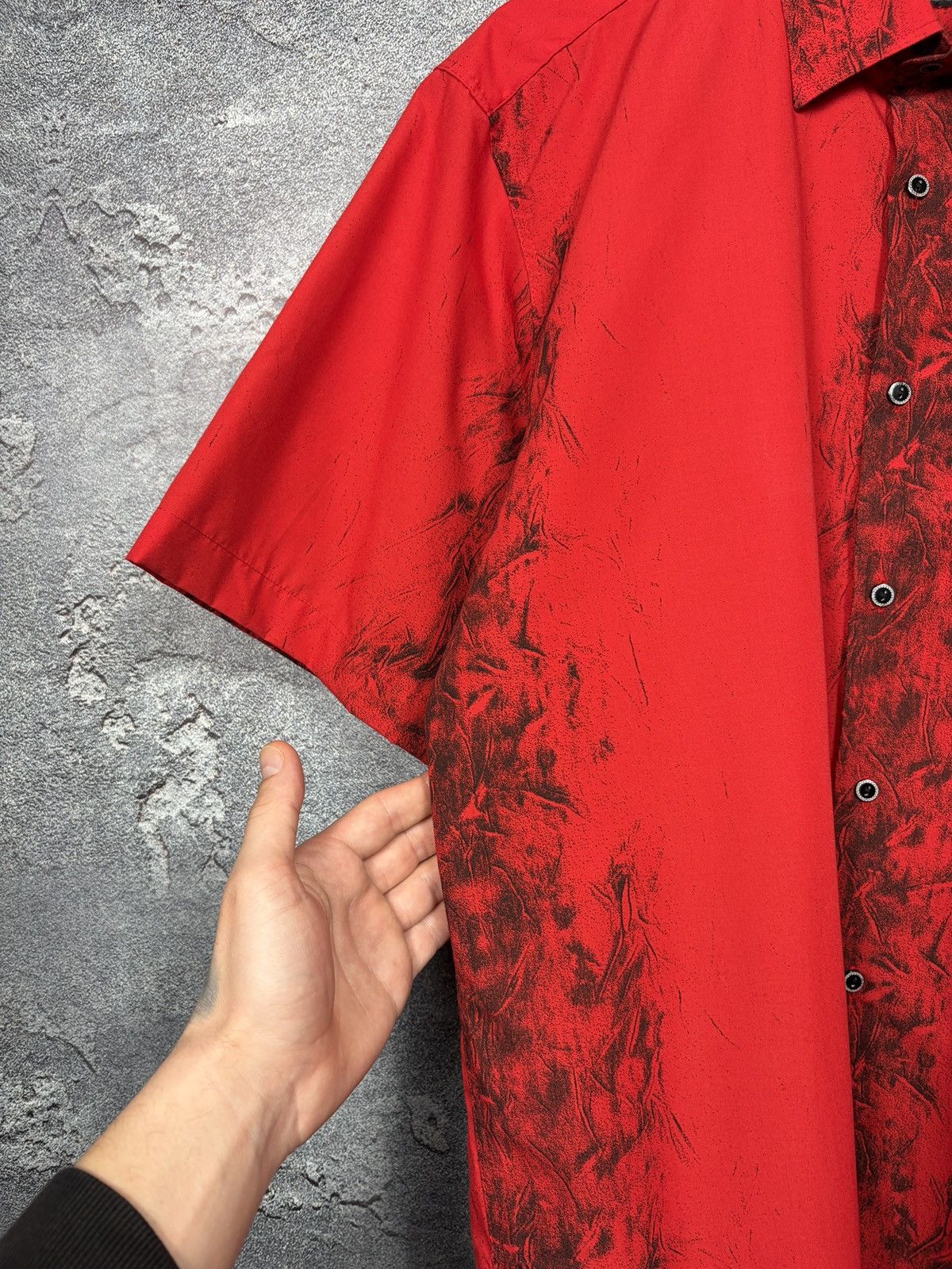 Versace Vintage Versace Red Abstract Pattern Hawaii Shirt Size US M / EU 48-50 / 2 - 4 Thumbnail