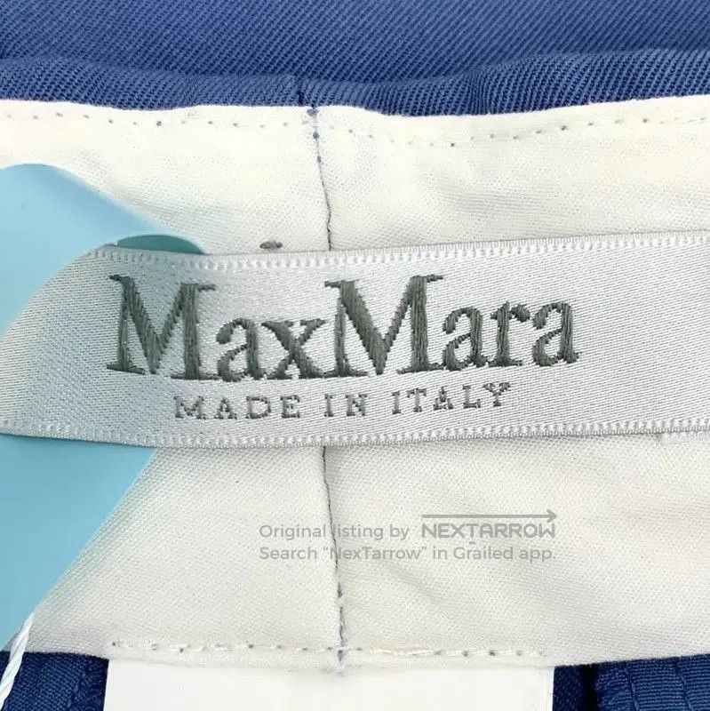 Max Mara MaxMara Women's Blue Wool Casual Pants . Size 22" - 5 Thumbnail