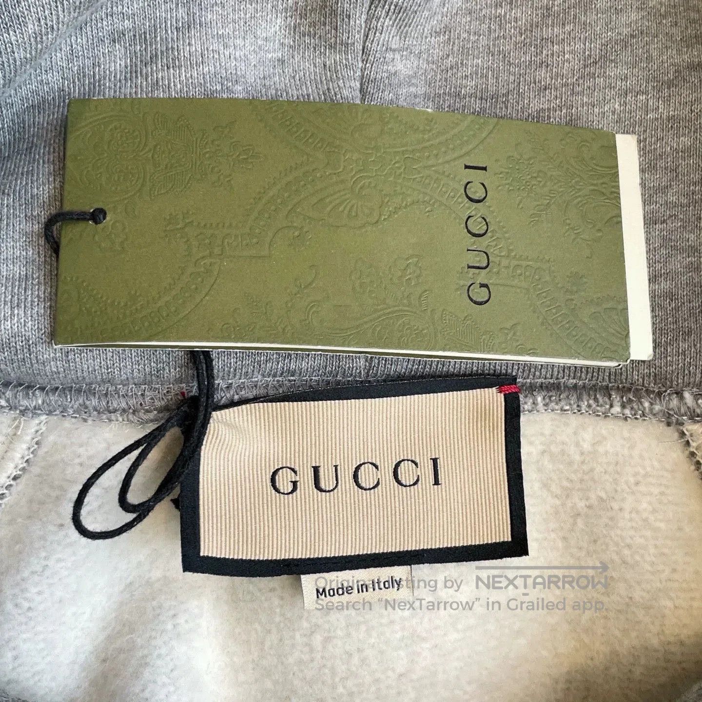 Gucci gray gucci hoodie with logo. Size US L / EU 52-54 / 3 - 5 Thumbnail