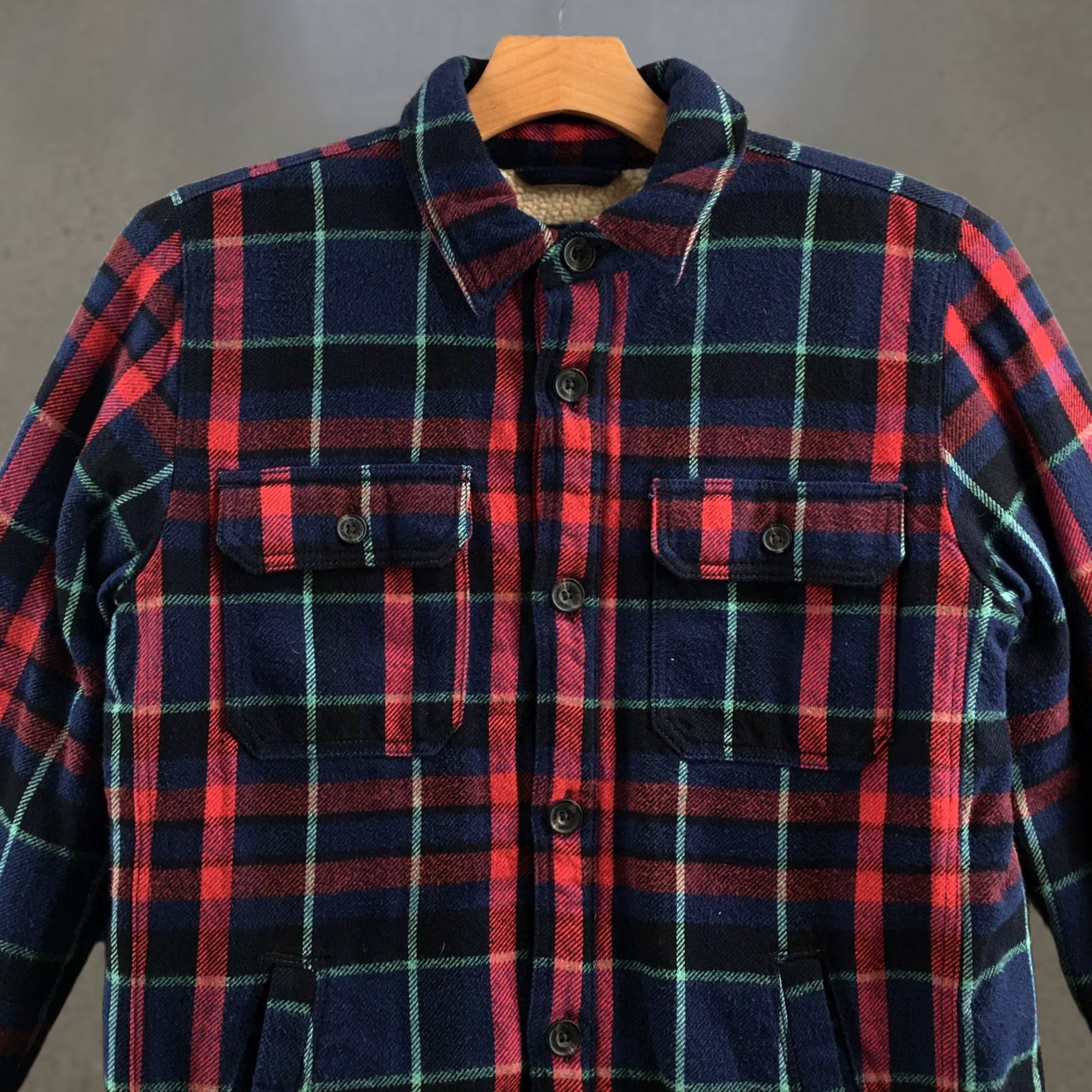 American Eagle Outfitters American Eagle Outfitters Jacket Mens LT Multicolor Plaid Fleece Button Up Size US L / EU 52-54 / 3 - 1 Thumbnail