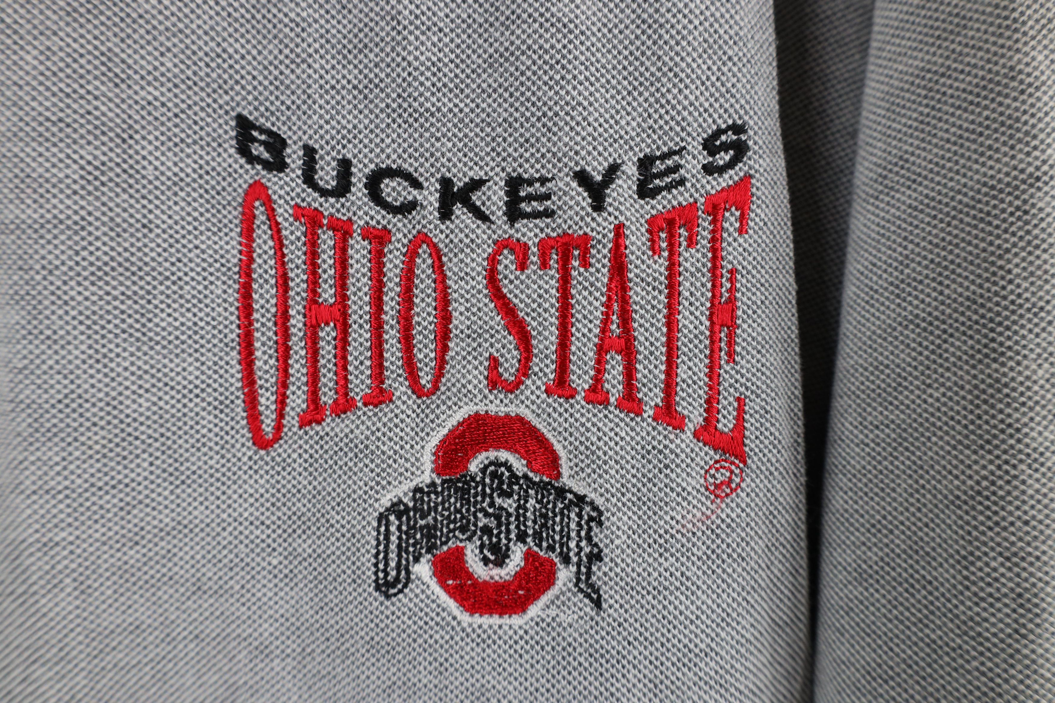 Vintage Vintage 90s Ohio State University Collared Polo Shirt Gray Size US M / EU 48-50 / 2 - 4 Thumbnail