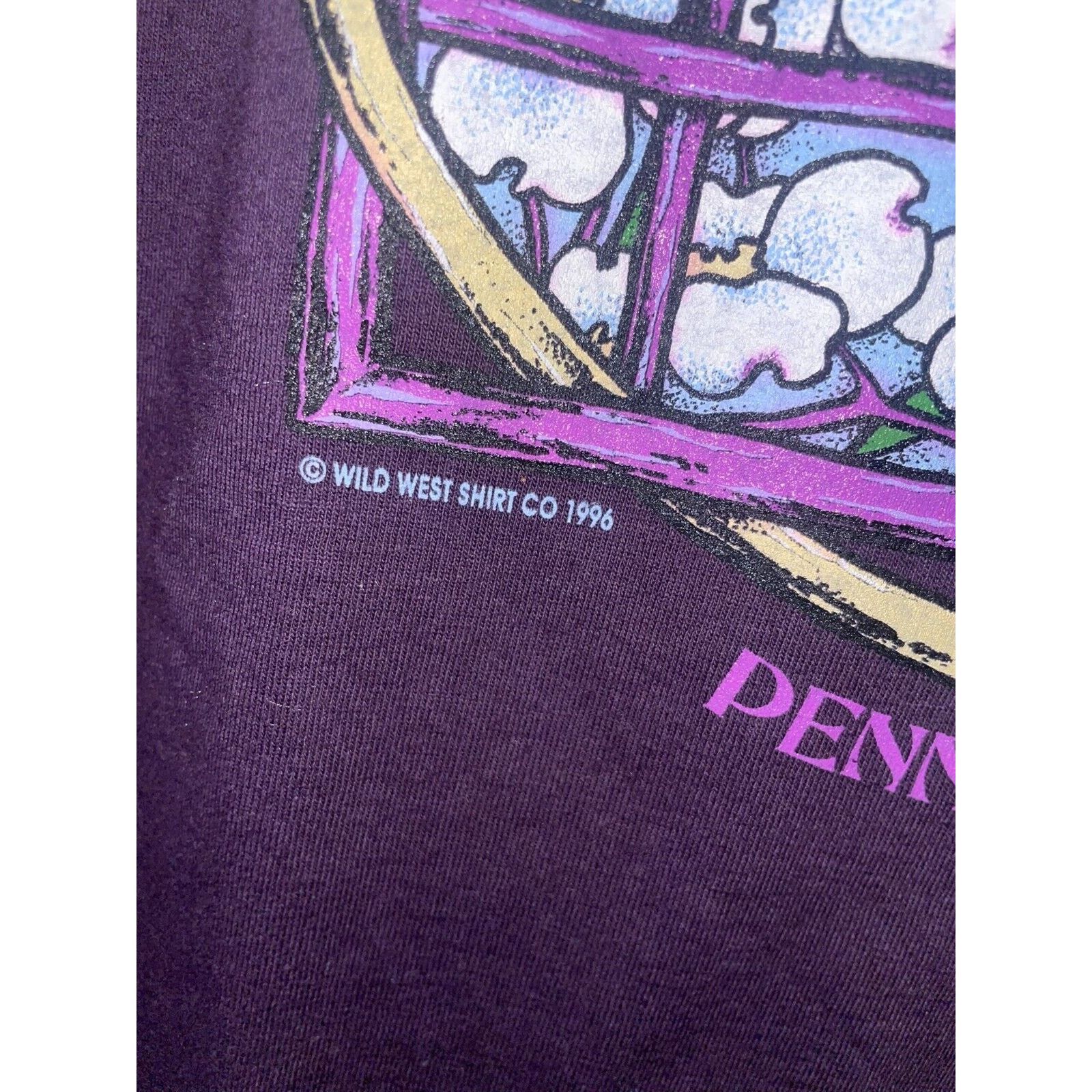 Jerzees Vintage Pennsylvania Shirt Pocono Mountans Stained Glass L Size US L / EU 52-54 / 3 - 6 Thumbnail