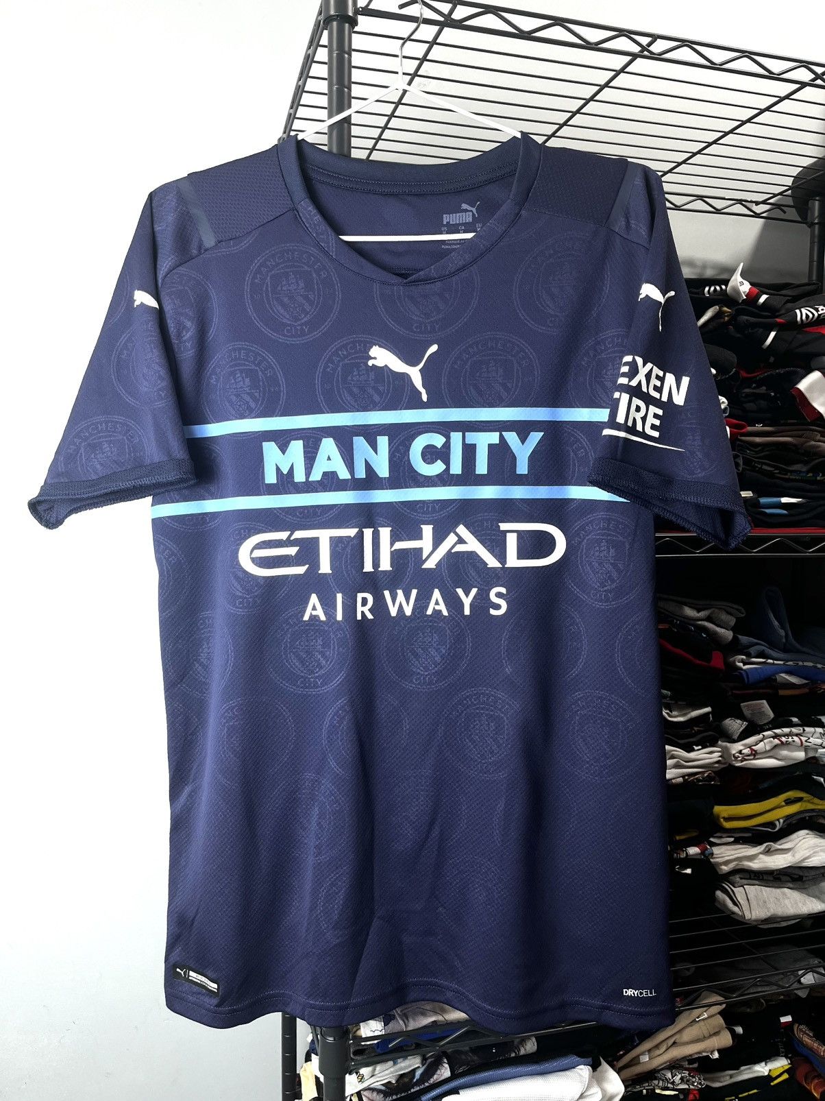Puma Manchester City Etihad Airways Soccer Jersey T Shirt Size US M / EU 48-50 / 2 - 1 Thumbnail
