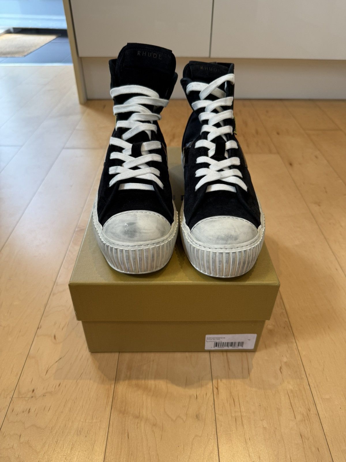 Rhude RHUDE Bel Airs “Black Croc” UK9 Size US 10 / EU 43 - 3 Thumbnail