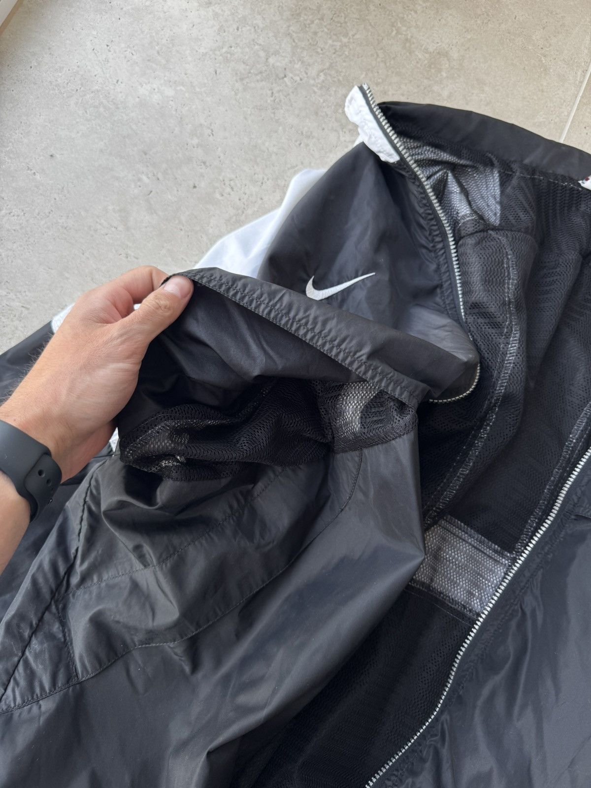 Nike × Vintage Vintage Y2K Nike Team Drill Nylon Swoosh Tracksuit Size US XXL / EU 58 / 5 - 5 Thumbnail