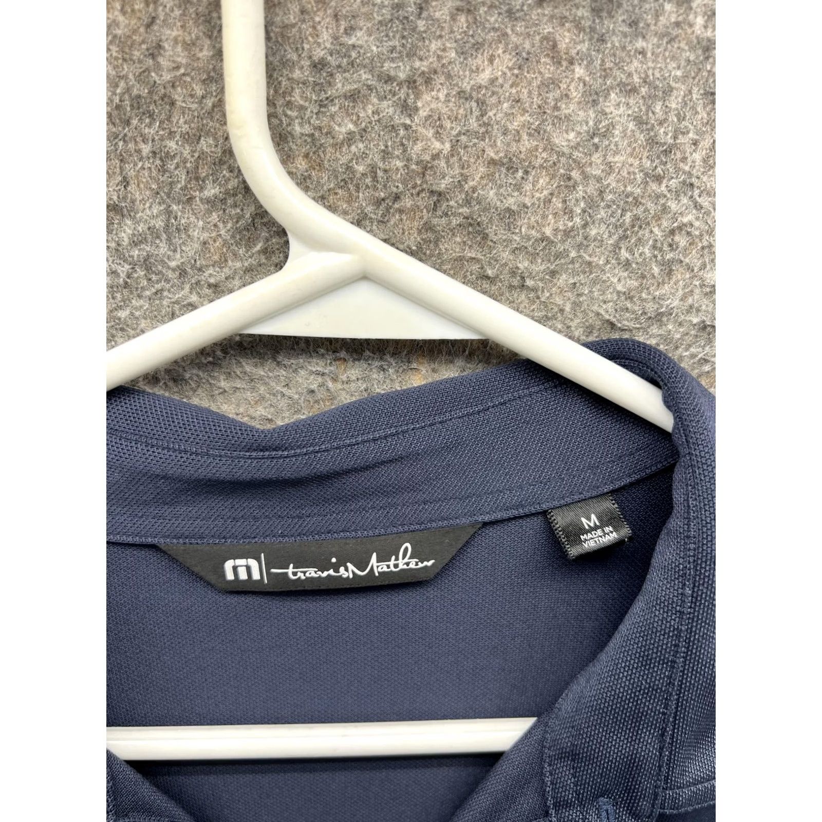 TravisMathew Travis Mathew Polo Shirt Mens M Blue Stripe Golf Performance Short Sleeve Shirt Size US M / EU 48-50 / 2 - 3 Thumbnail