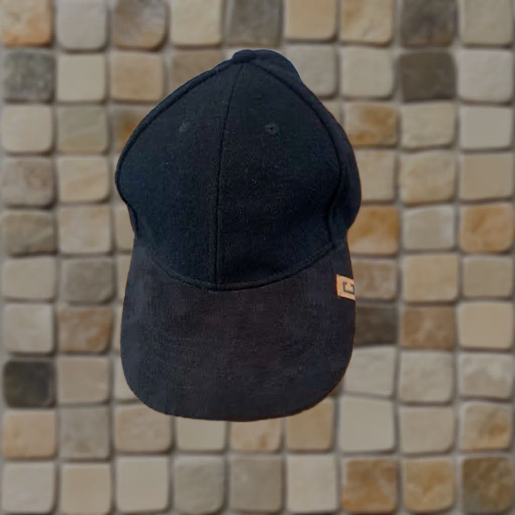 Chaps Vintage Chaps Baseball Hat - Black Wool 55% - Adjustable Strap - Rare Size ONE SIZE - 1 Thumbnail