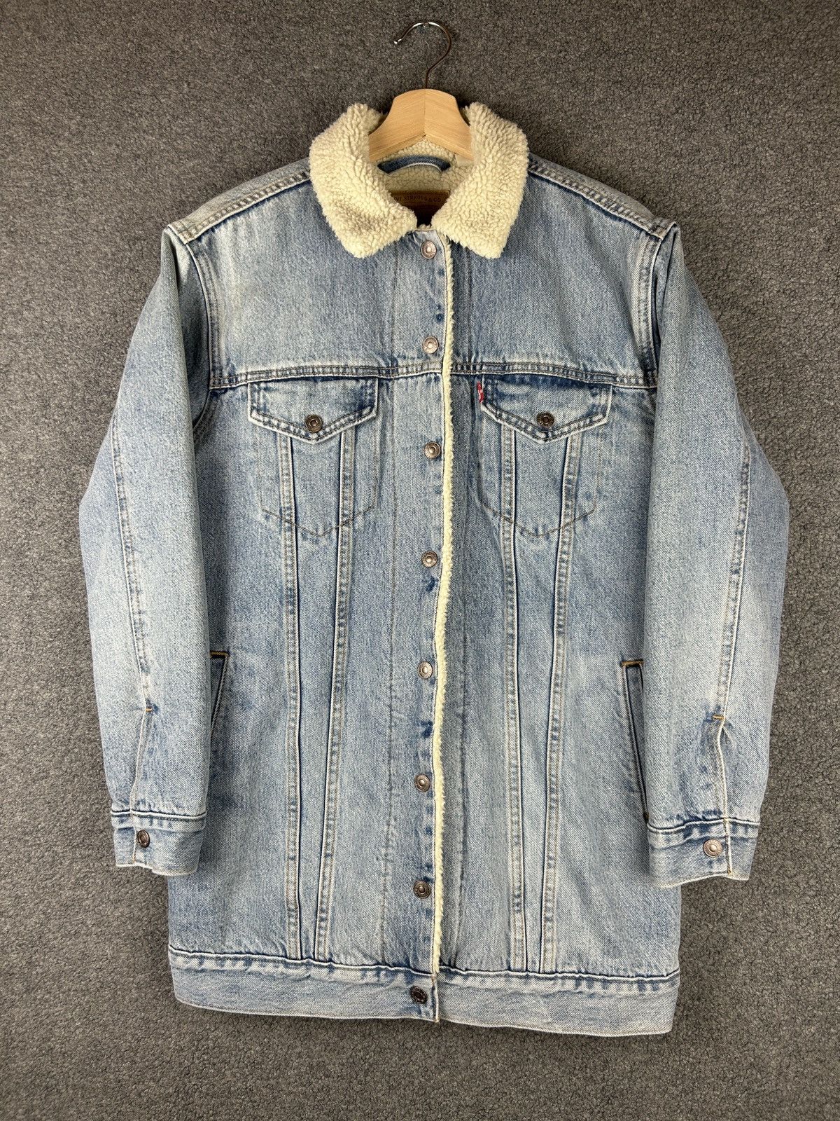 Levi's longline sherpa jacket best sale