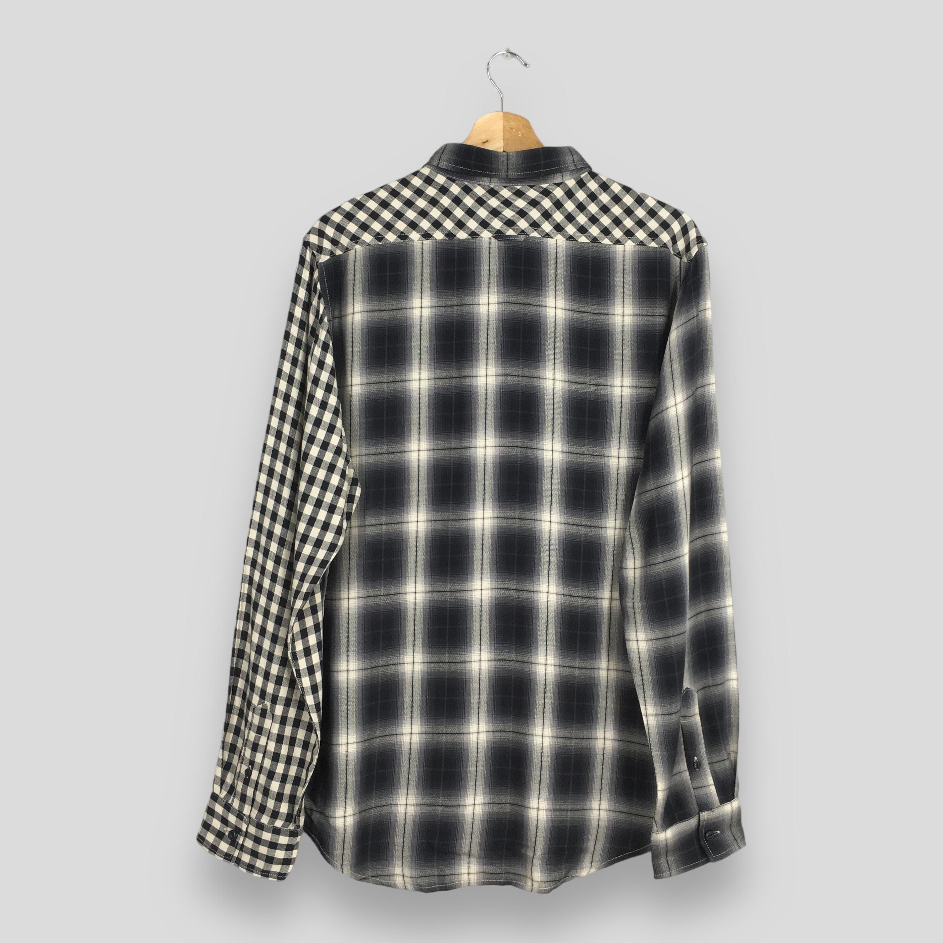 Flannel × In The Attic × semanticdesign Semantic Design Plaid Shadow Checkered Rayon Shirt Large Size US L / EU 52-54 / 3 - 8 Thumbnail