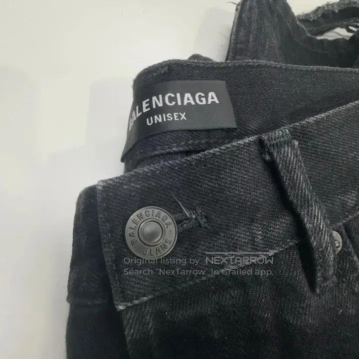 Balenciaga Balenciaga Black Loose Straight Leg Jeans. Size US 30 / EU 46 - 9 Thumbnail