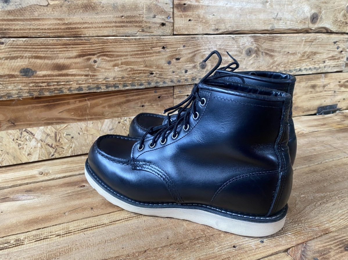 Red Wing Redwing Heritage moc-toe black leather boots sz 7.5E,40 Size US 7.5 / EU 40-41 - 7 Thumbnail