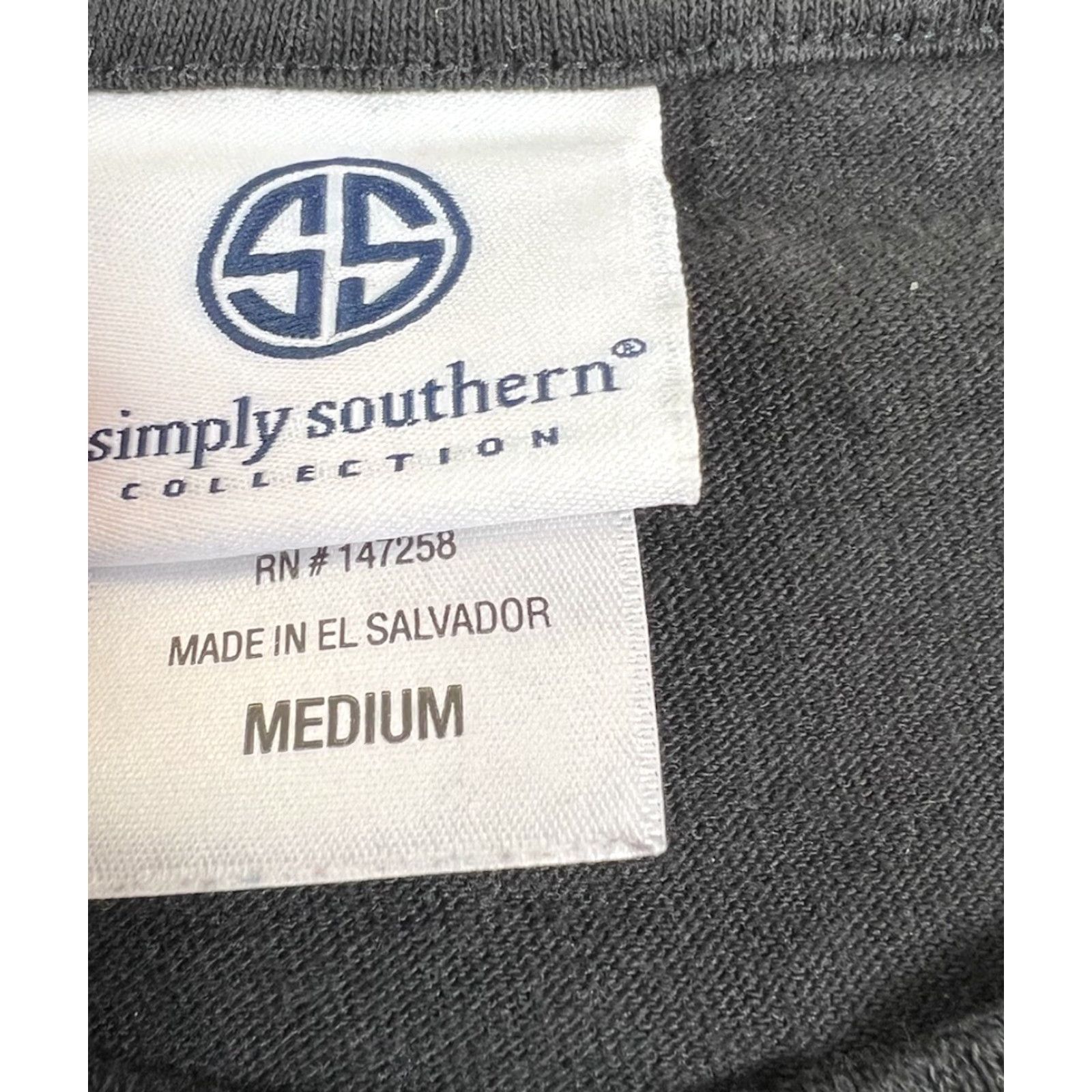 Vintage VINTAGE Simply Southern Black Longsleeve Shirt M Women Christmas Crew Neck Cotton Solid Size M / US 6-8 / IT 42-44 - 3 Thumbnail