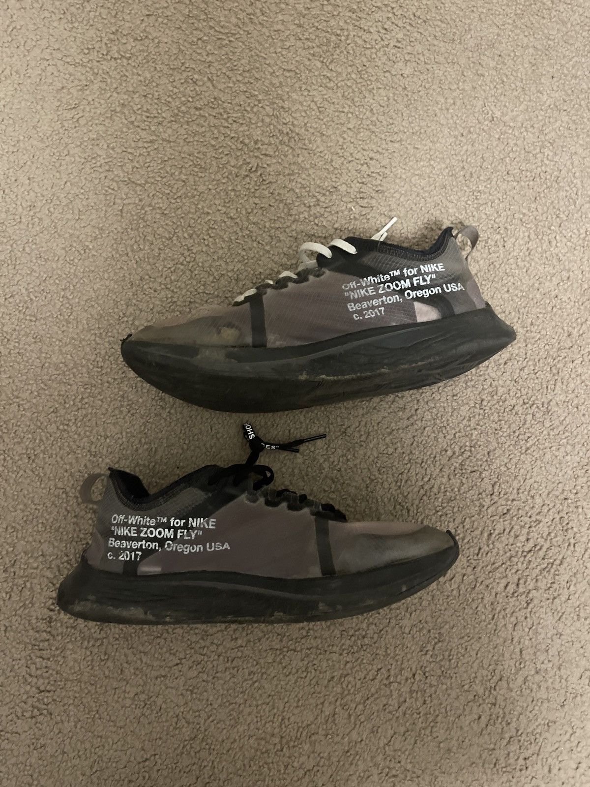 Off-White OFFWHITE X NIKE ZOOM FLY Size US 10 / EU 43 - 9 Thumbnail