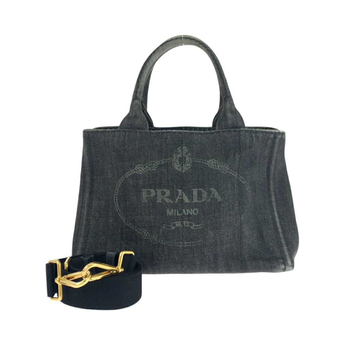 Prada Prada Prada Canapa Tote Canvas 2way Bag Canvas Shoulder Bag 1BG439 DUTY FREE for USA Size ONE SIZE - 1 Thumbnail