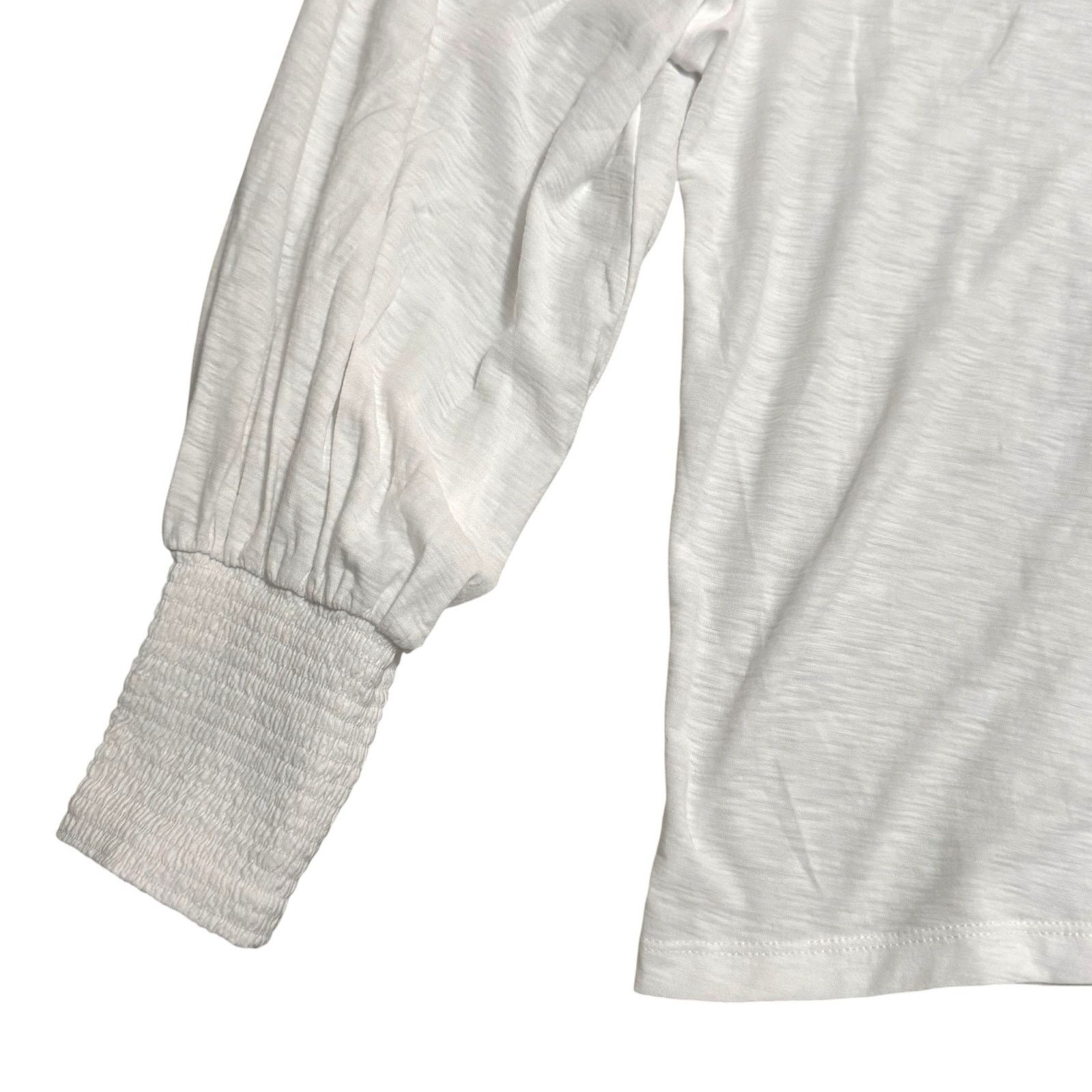 Nation LTD Nation Loren Smocked Peasant Tee Top Pima Cotton Medium Size M / US 6-8 / IT 42-44 - 6 Thumbnail