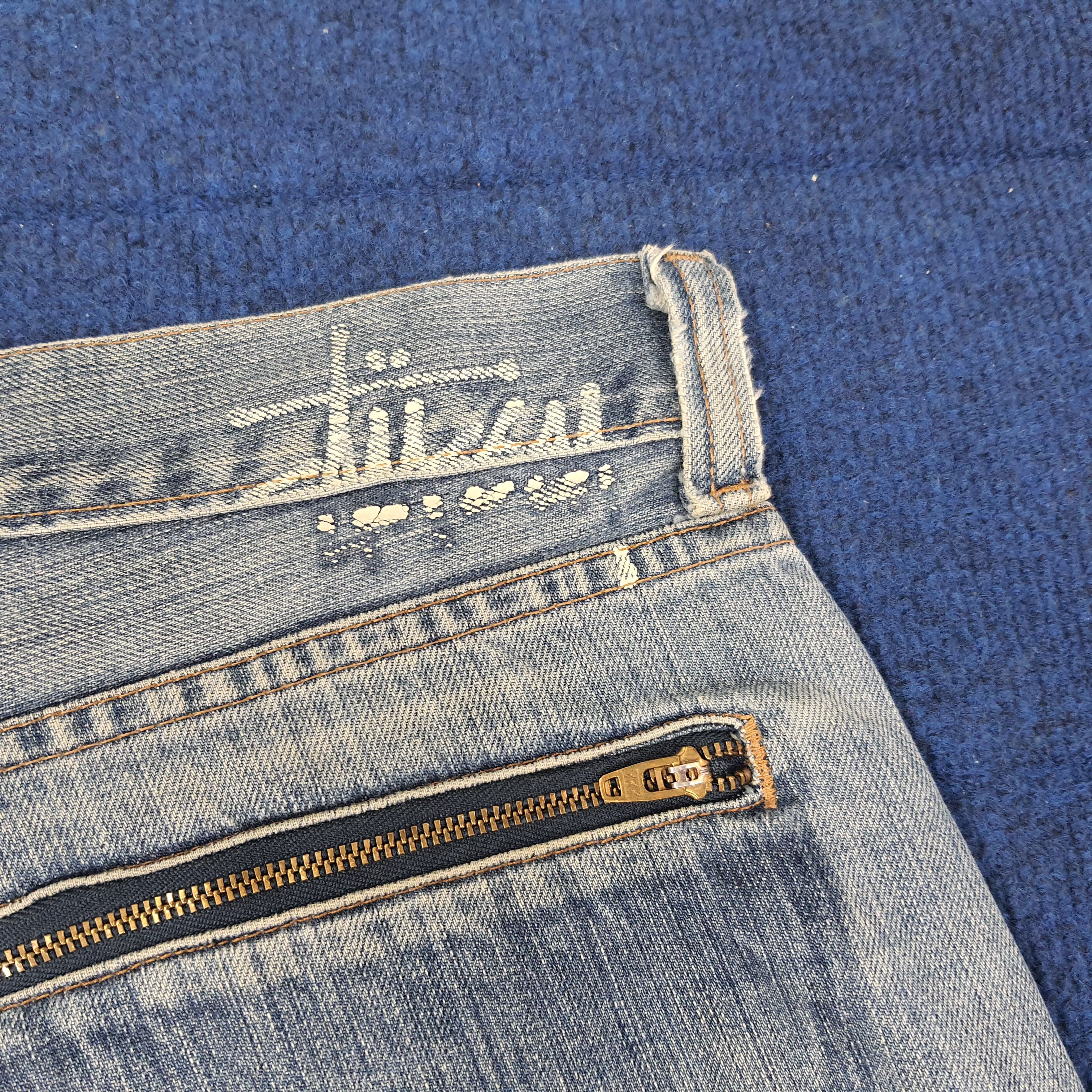 Stussy Vintage Stussy Authentic Workgear Custom Logo Jeans C228N11 Size US 35 - 4 Thumbnail