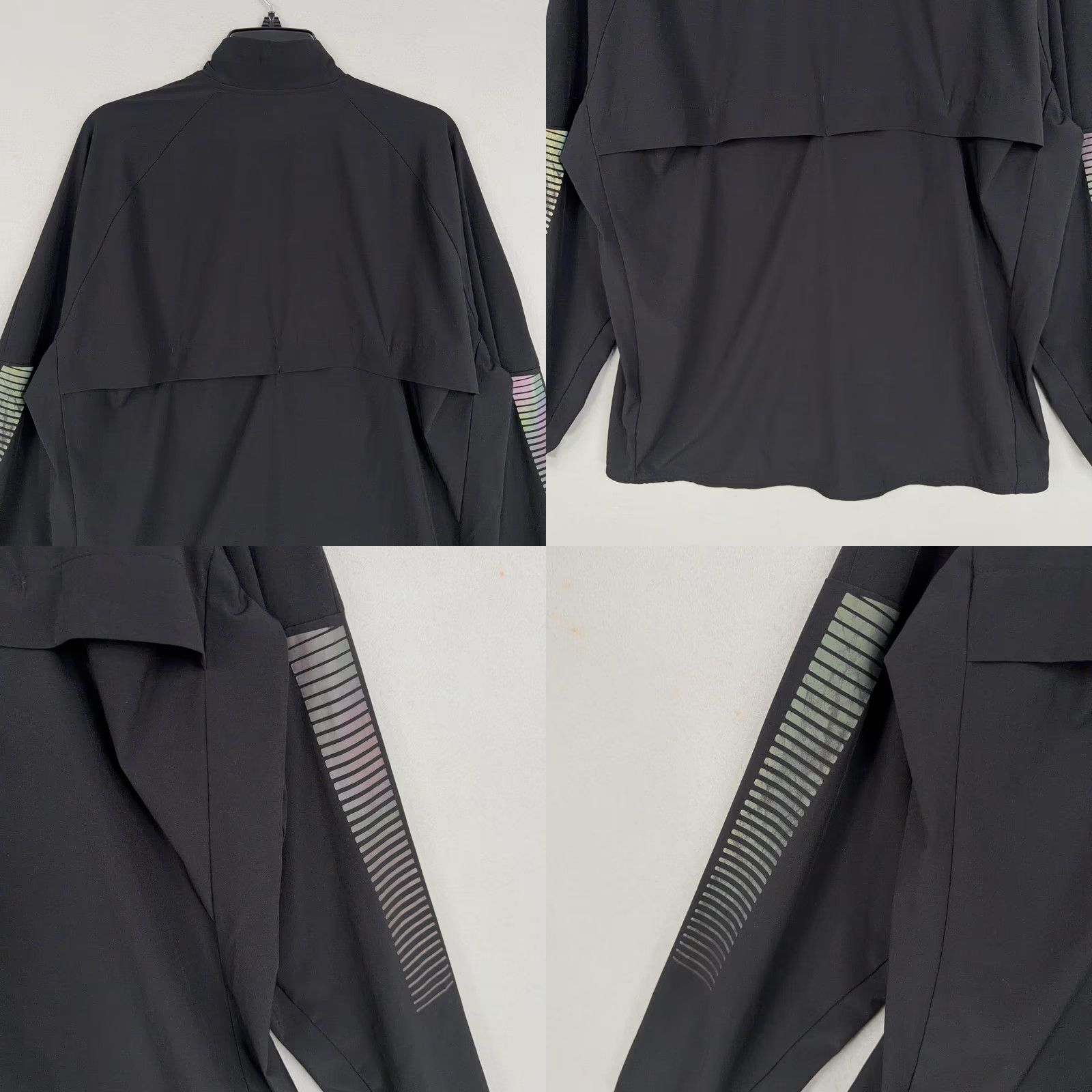 Adidas Adidas Jacket Mens XL Black Full Zip Lightweight Reflective Athletic Running Windbreaker Mens Size US XL / EU 56 / 4 - 8 Thumbnail