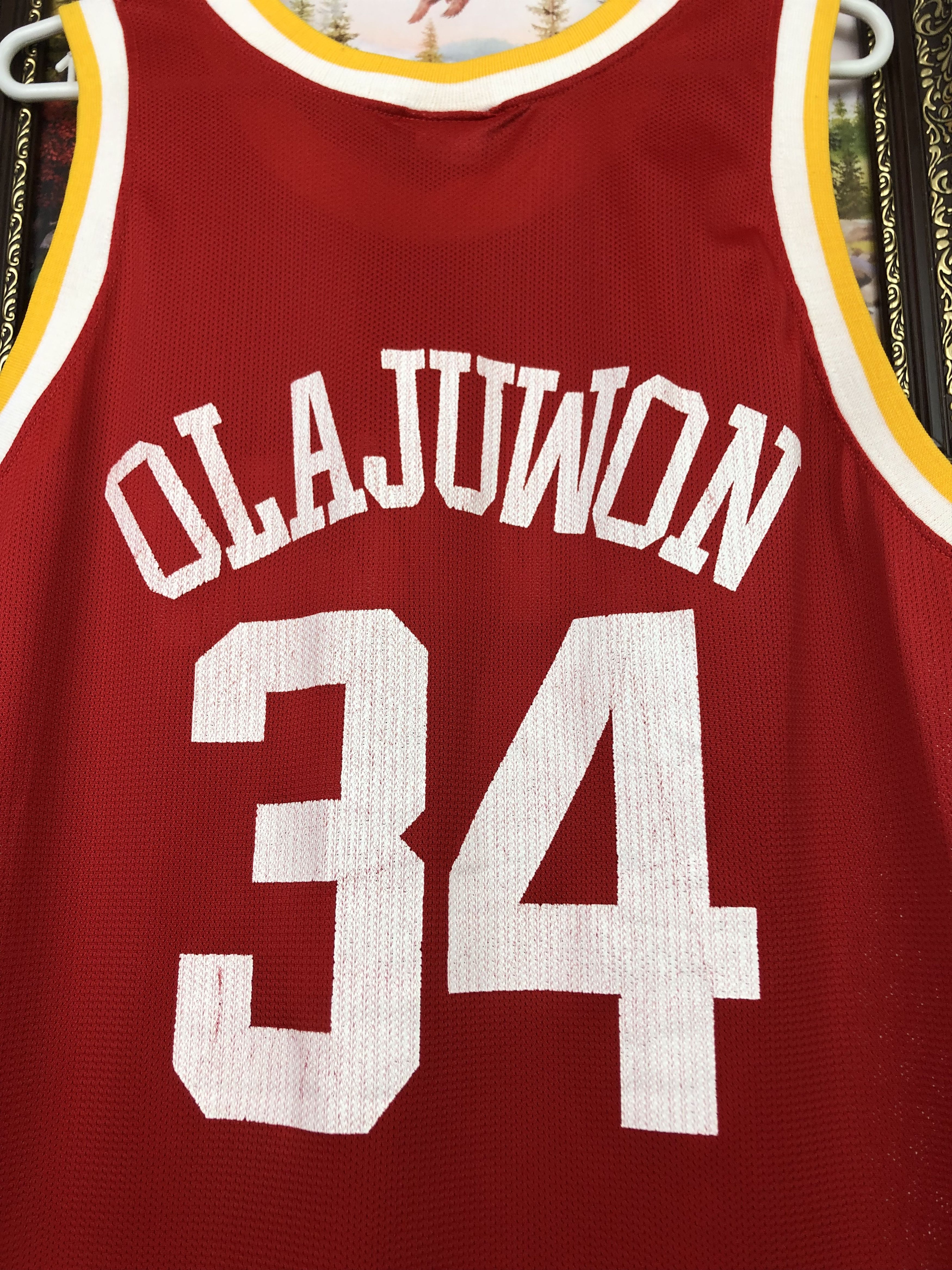 Champion Vintage Hakeem Olajuwon Houston Rockets Champion NBA Jersey Size US L / EU 52-54 / 3 - 11 Thumbnail