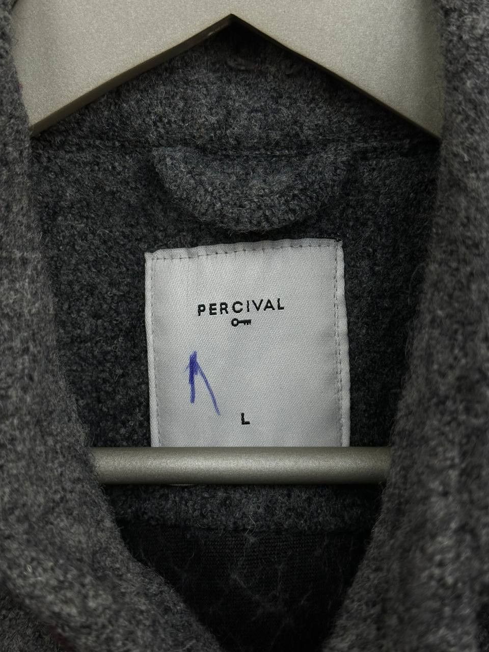 Percival Percival Wool Blend Overshirt Jacket Button Up with Pockets Size US L / EU 52-54 / 3 - 14 Thumbnail