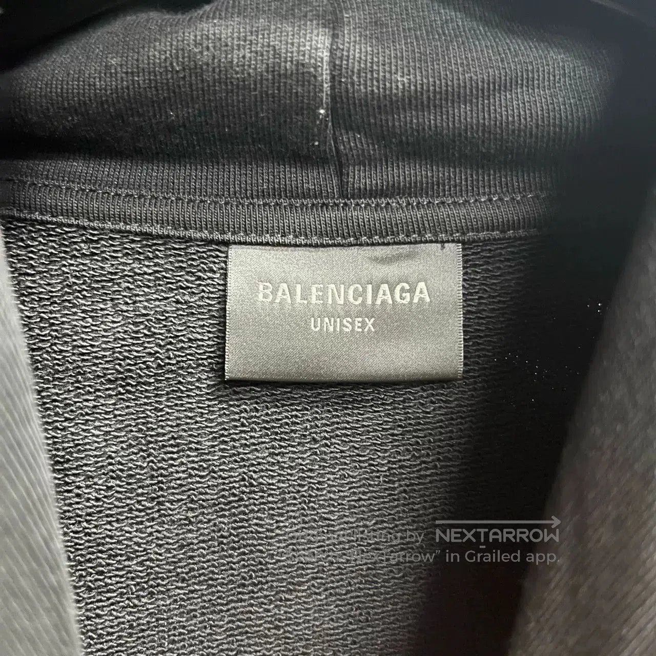 Balenciaga Balenciaga Black Logo Print Hoodie. Size US XL / EU 56 / 4 - 2 Thumbnail