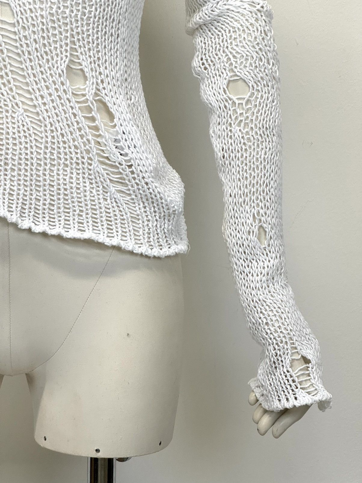 Dolce & Gabbana 2000s D&G ripped distressed loose grunge punk sweater knit Size S / US 4 / IT 40 - 5 Thumbnail
