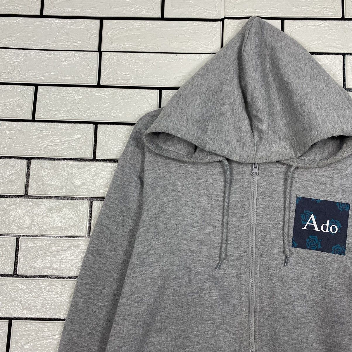 Japanese Brand Vintage Zipper Hoodie Ado Cartoon Big Logo Size US L / EU 52-54 / 3 - 8 Thumbnail