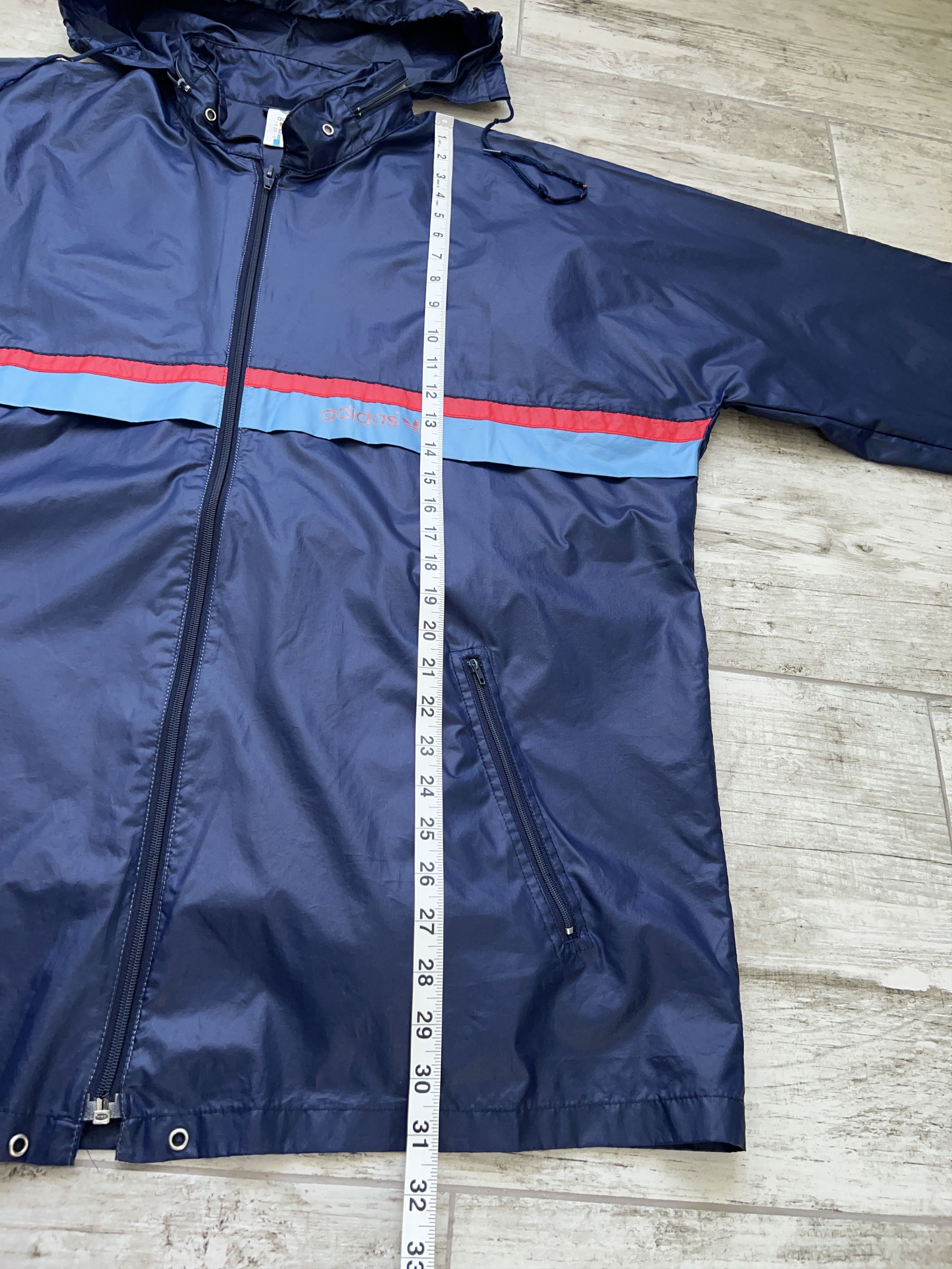 Adidas × Vintage Windbreaker Jacket Lightweight Full Zip Hooded Size 54 XL Size US XL / EU 56 / 4 - 7 Thumbnail