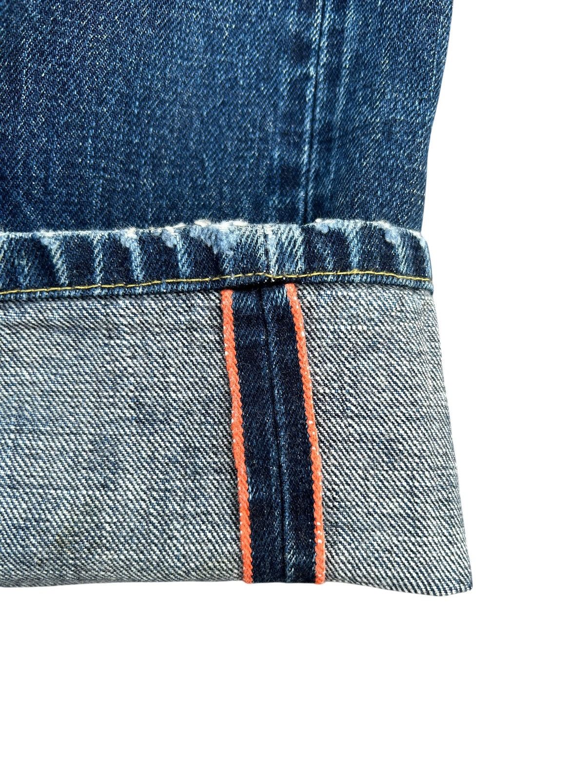 Kapital Vintage Edwin 505Z Selvedge Distressed Denim Jeans Size US 38 / EU 54 - 3 Thumbnail
