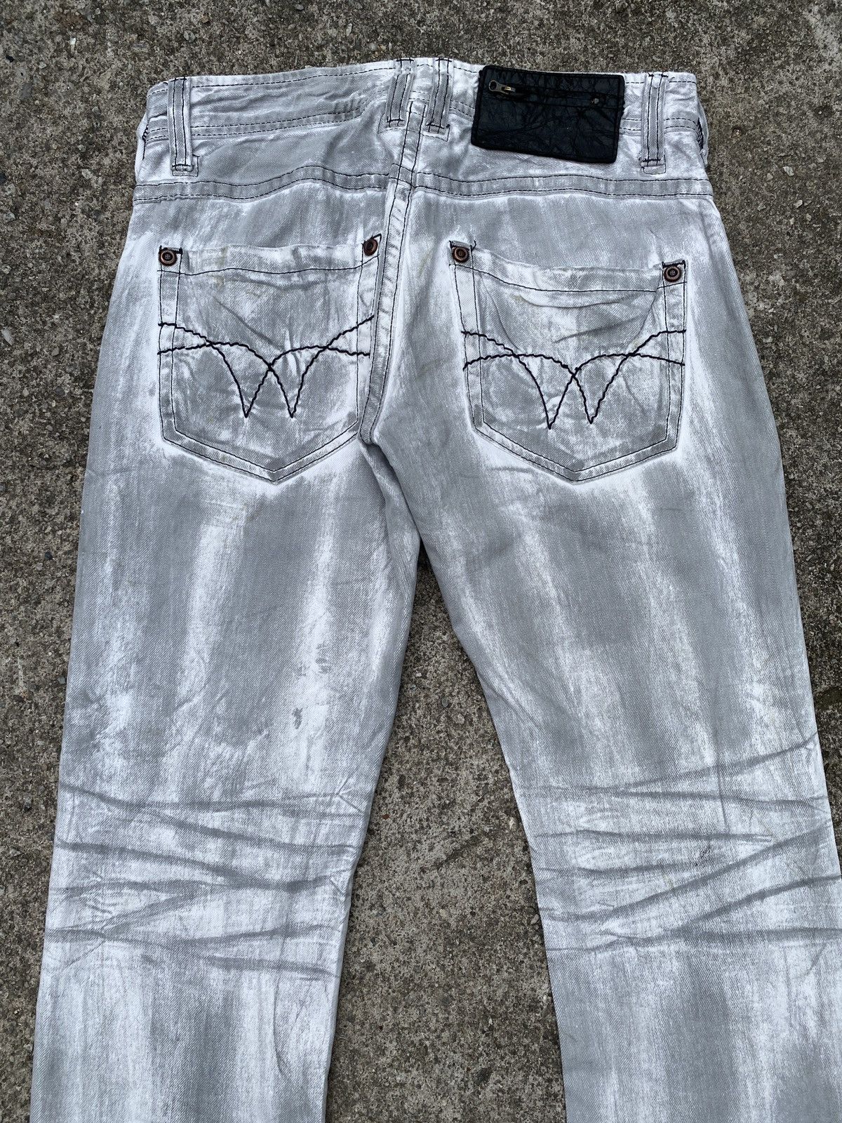 Japanese Brand × Tornado Mart 1990s - Tough Jeansmith Distressed Claws Mark Design Jeans Size US 32 / EU 48 - 10 Thumbnail