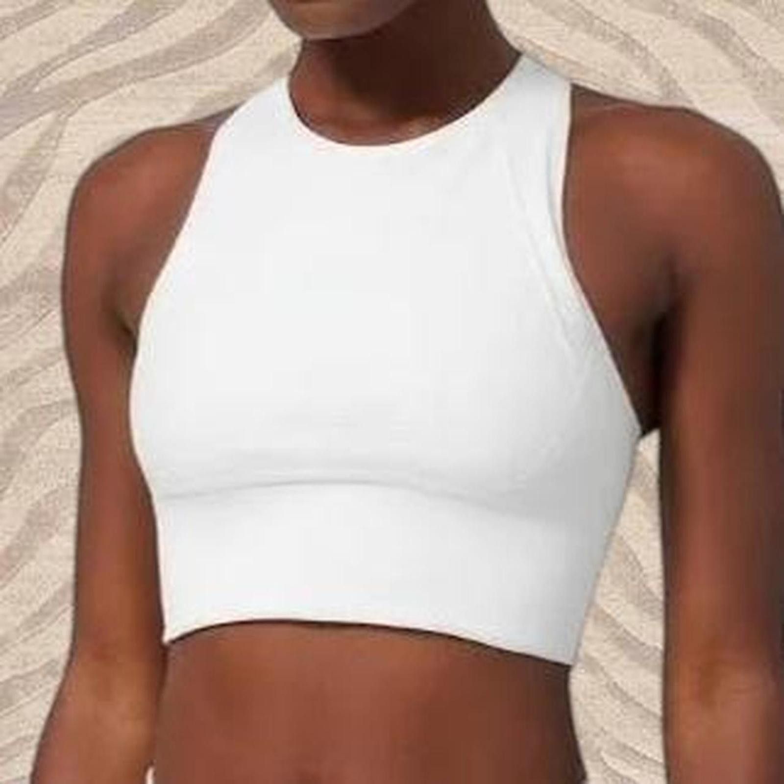Lululemon White Lululemon high neck top/bra Size S / US 4 / IT 40 - 3 Thumbnail