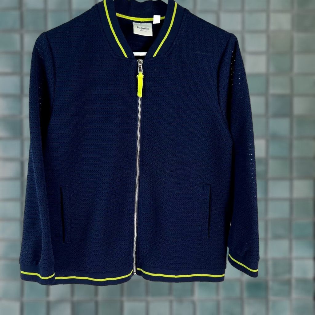 Vintage Rafaella Weekend Full Zip Knit Jacket Womens Size M Blue Size M / US 6-8 / IT 42-44 - 1 Thumbnail