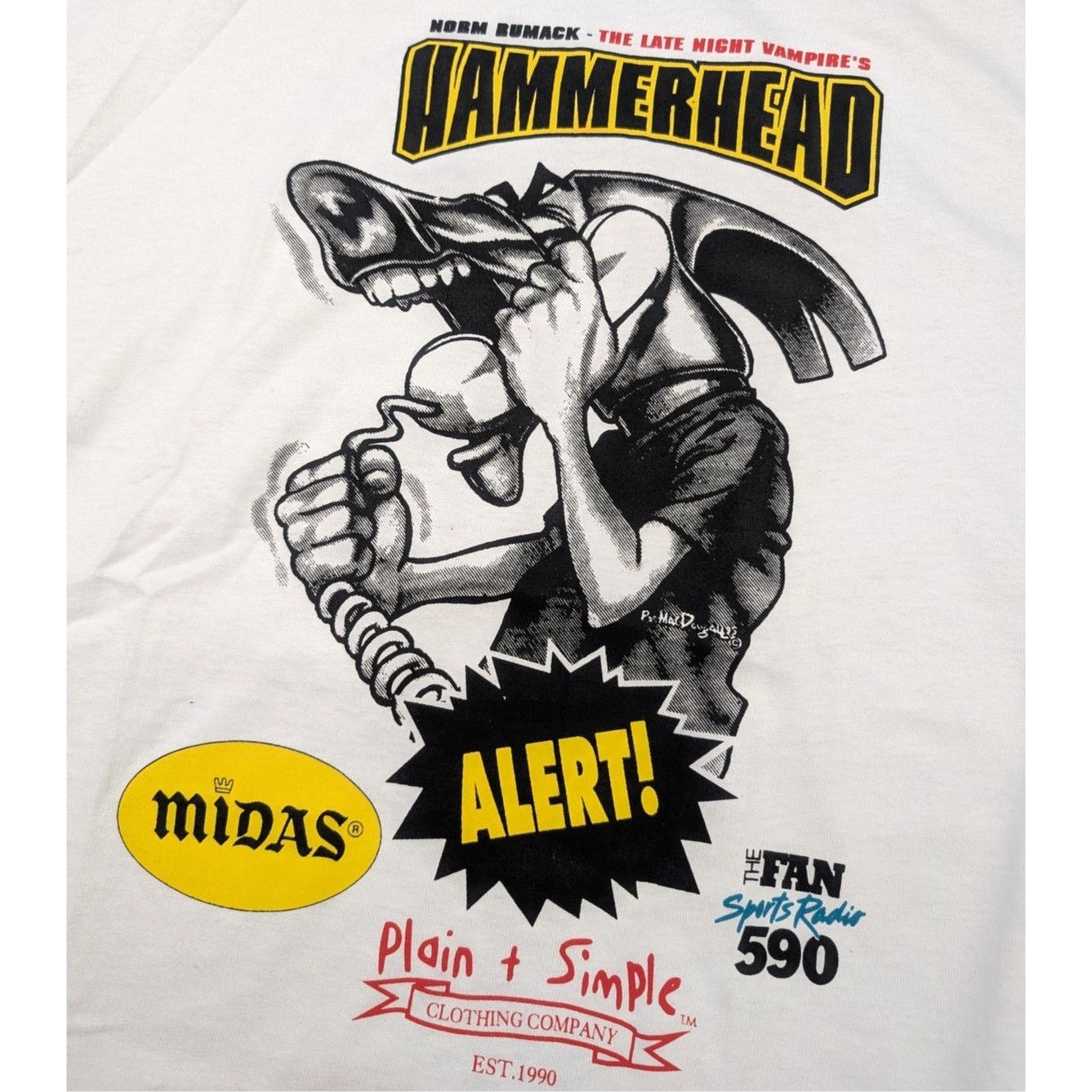 Hanes × Vintage Vintage The Late Night Vampire's HammerHead The Fan t-shirt Size US L / EU 52-54 / 3 - 2 Thumbnail